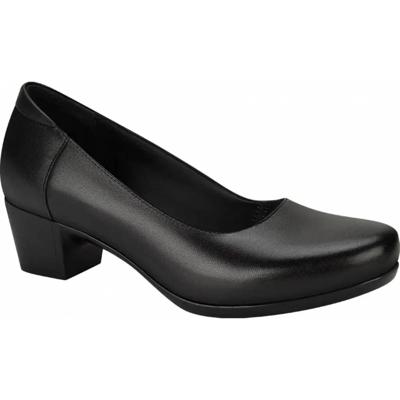 Zapatilla confort dama negro piel Calzado Pazstor modelo 8209
