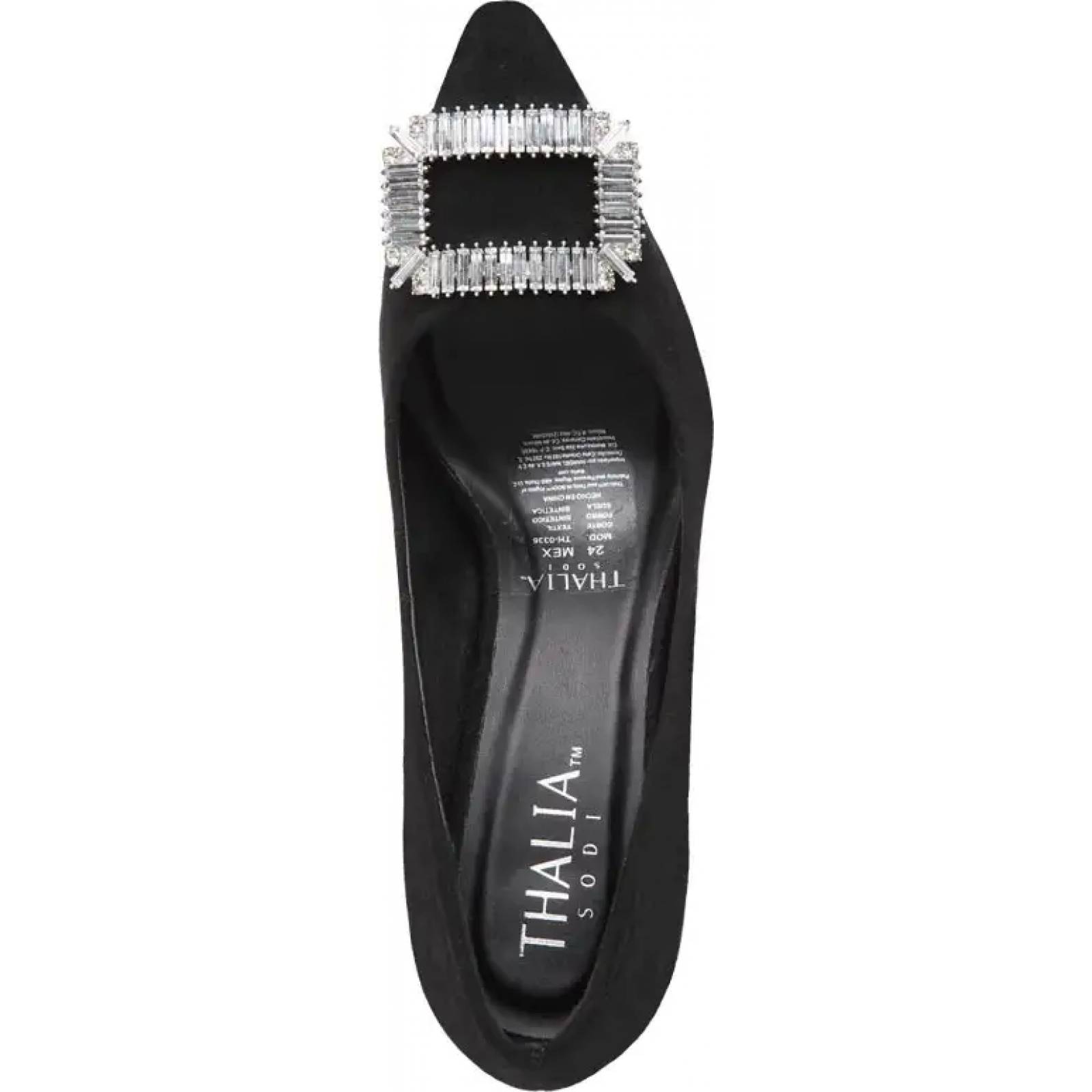 Zapatilla vestir dama negro Thalia Sodi modelo 0336