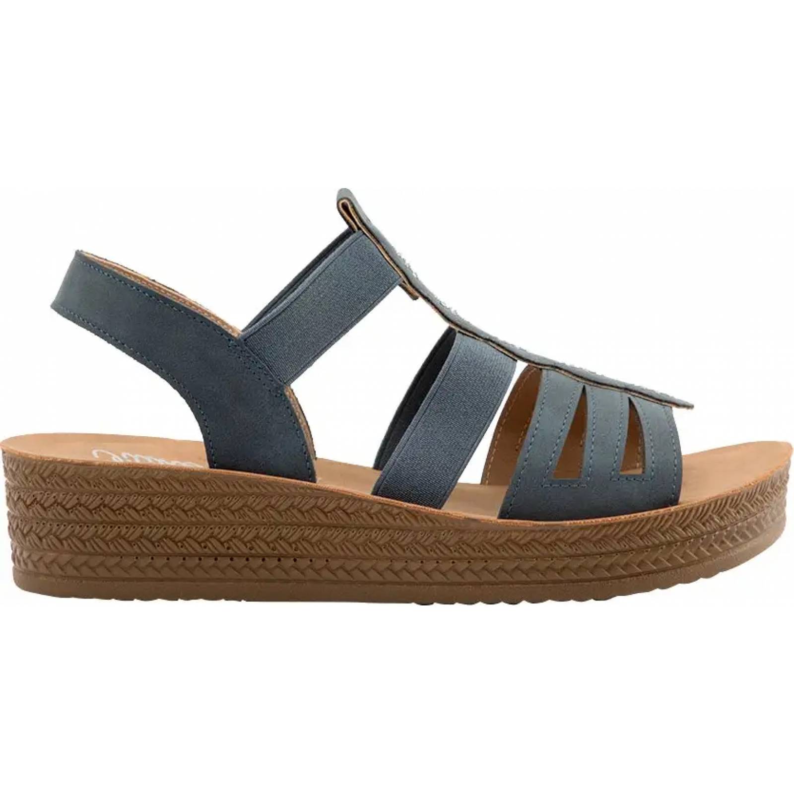 Sandalia casual dama azul marino Vi Line modelo 9806