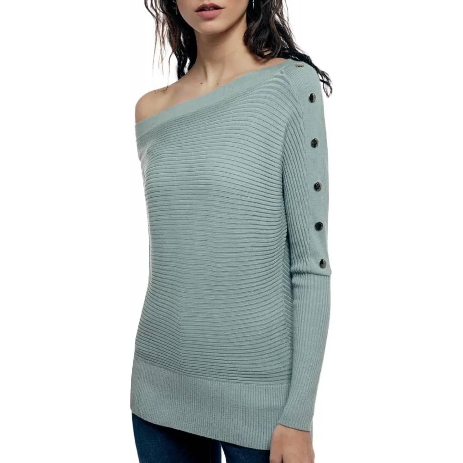 Blusa casual dama verde jade Holly Land modelo 1414