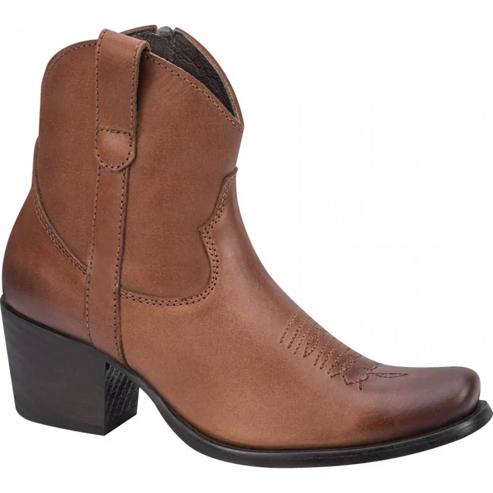Bota vaquero vaqueras dama cognac piel Tierra Bendita modelo 1674