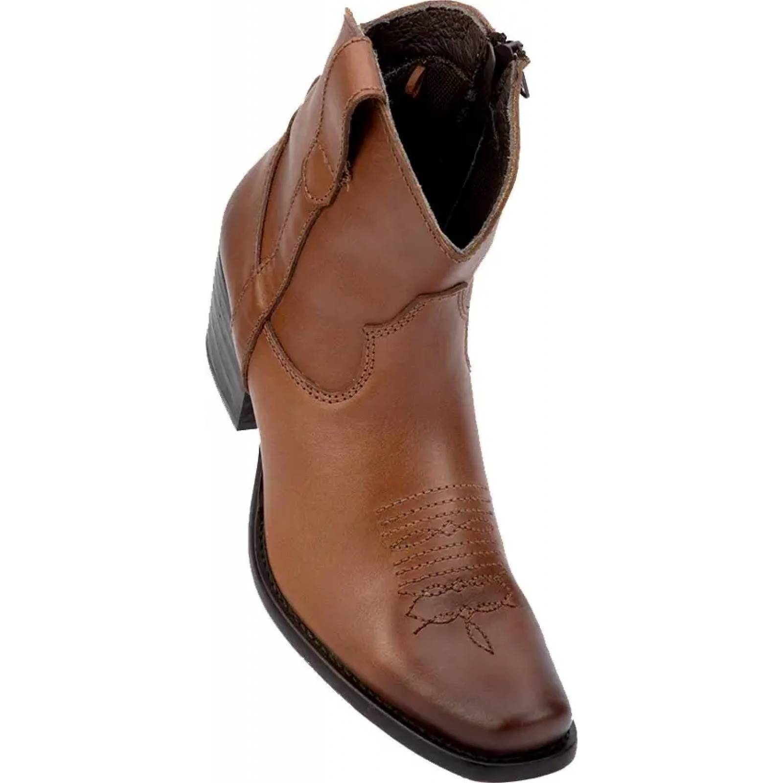 Bota vaquero vaqueras dama cognac piel Tierra Bendita modelo 1674