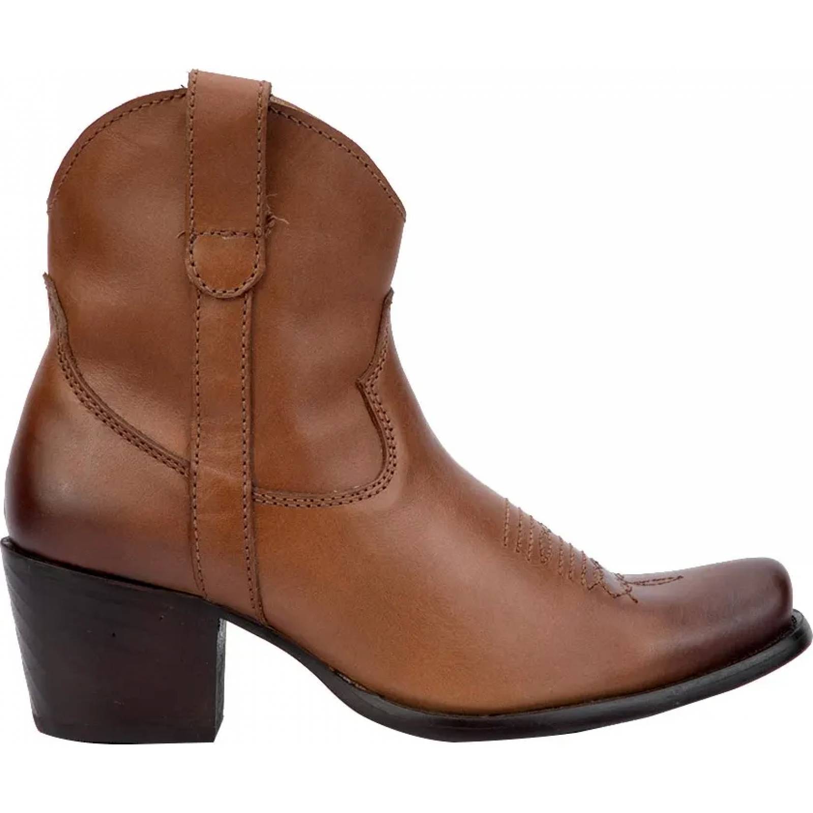 Bota vaquero vaqueras dama cognac piel Tierra Bendita modelo 1674