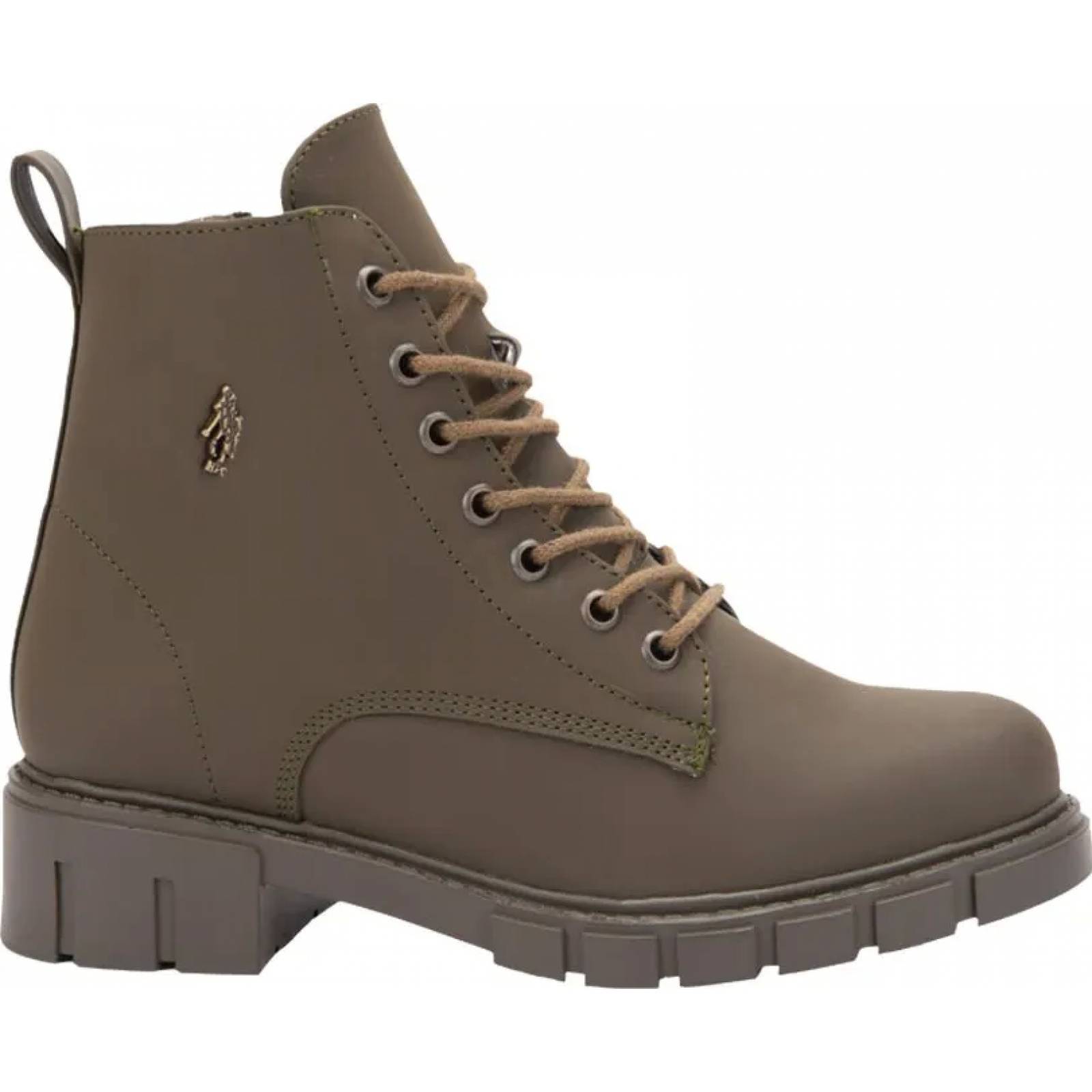Botines dama verde olivo Hpc Polo modelo 508