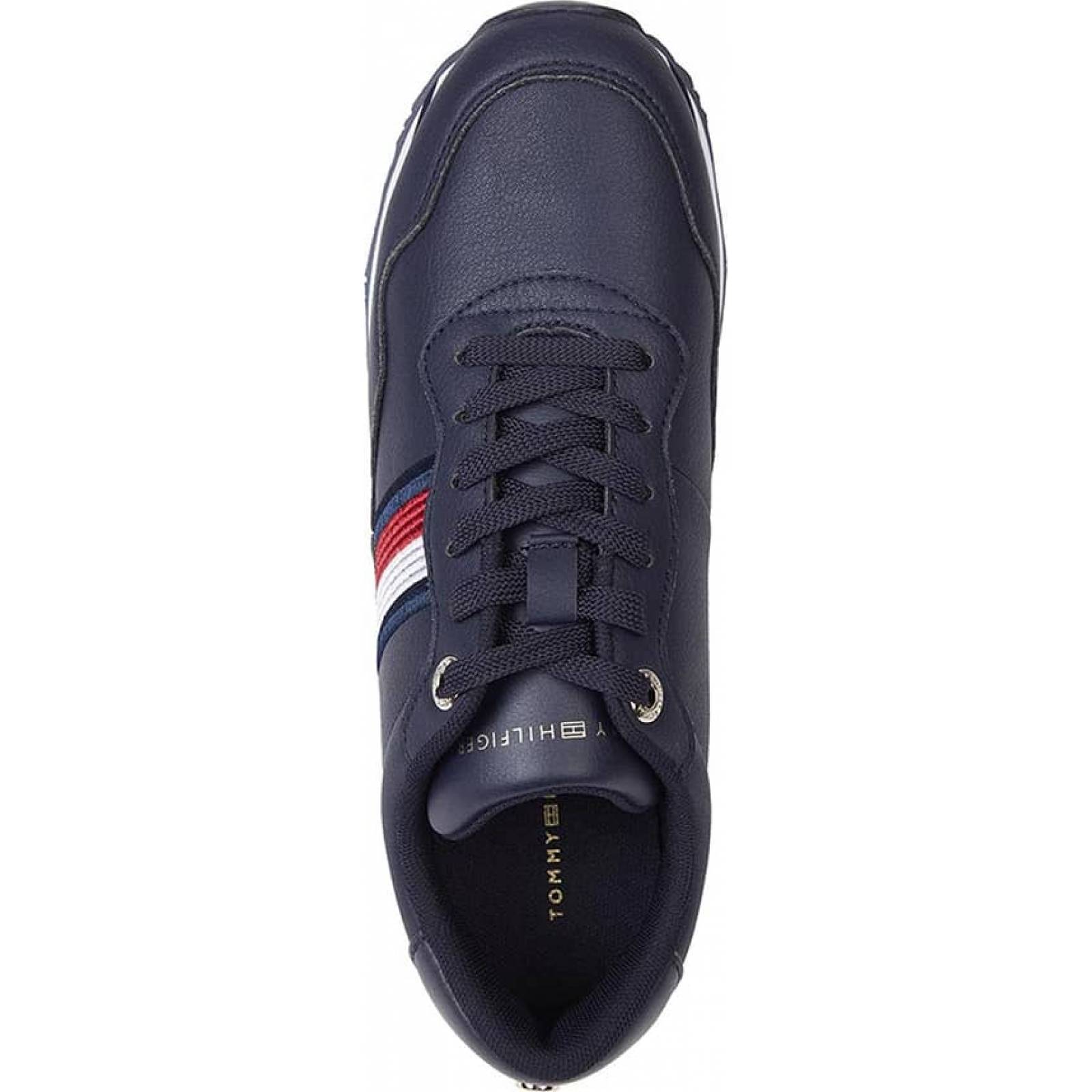 Choclo tenis casual urbano dama azul marino piel Tommy Hilfiger modelo 1DW6