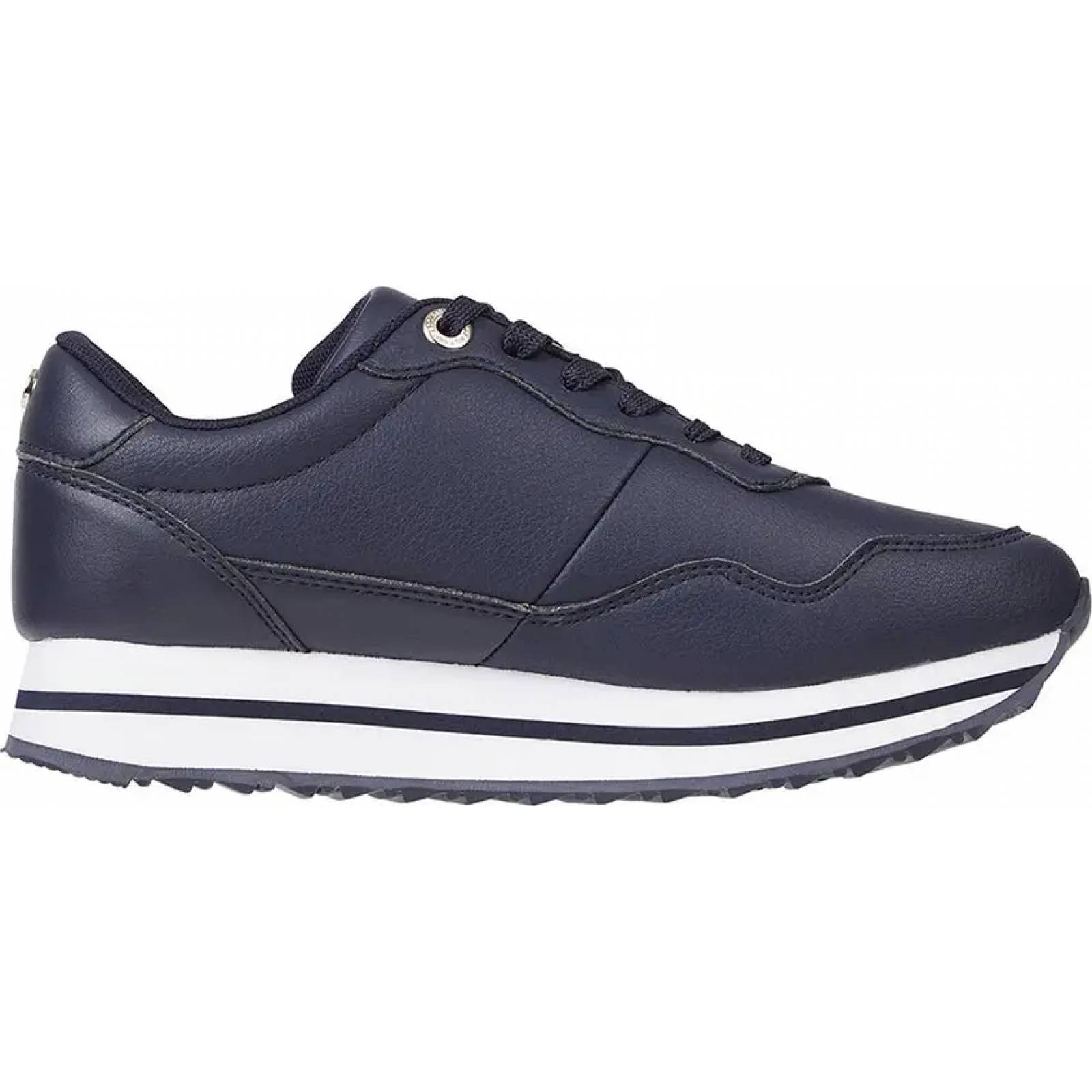 Choclo tenis casual urbano dama azul marino piel Tommy Hilfiger modelo 1DW6