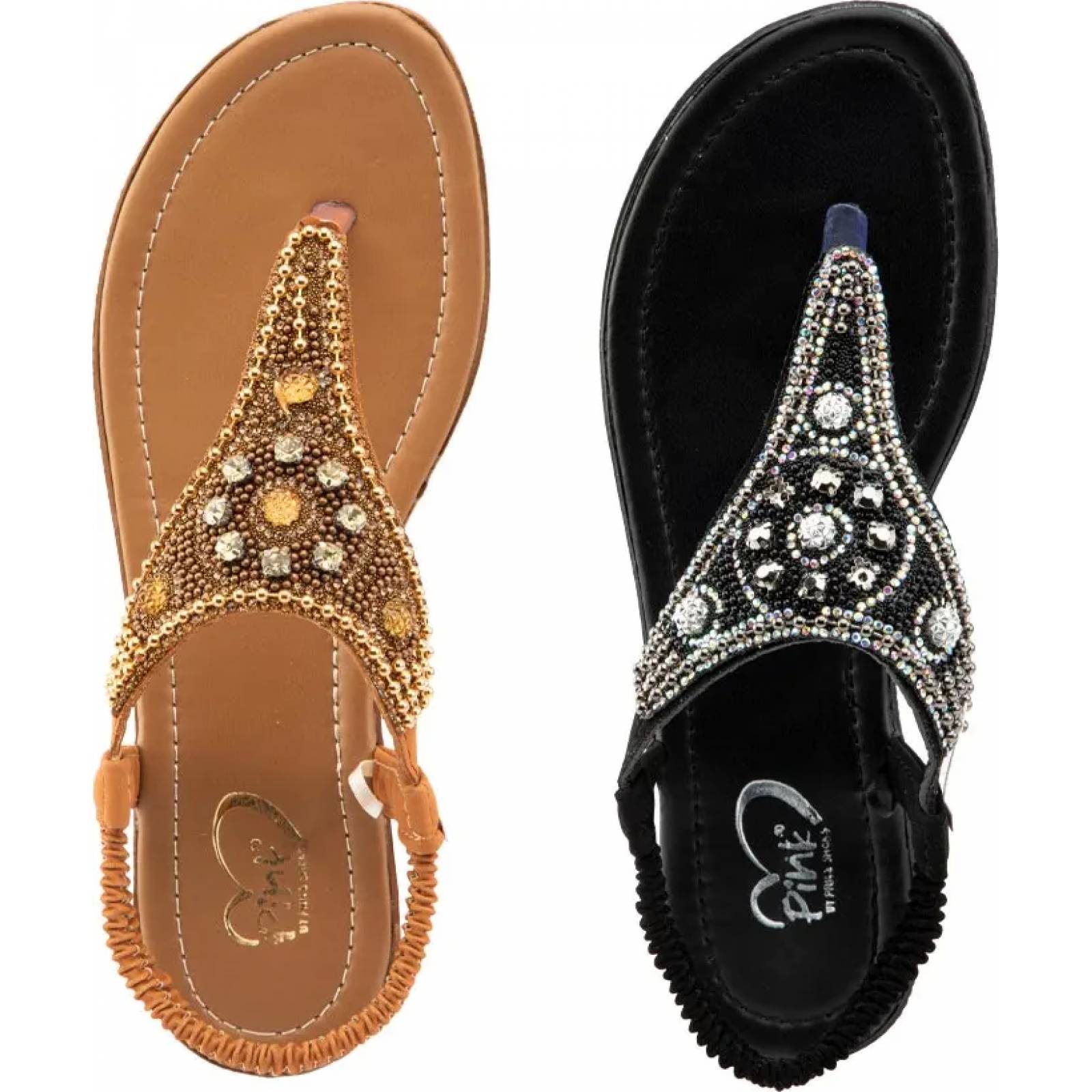 Kit 2 pares sandalia casual dama multicolor Pink By Price Shoes modelo 1019