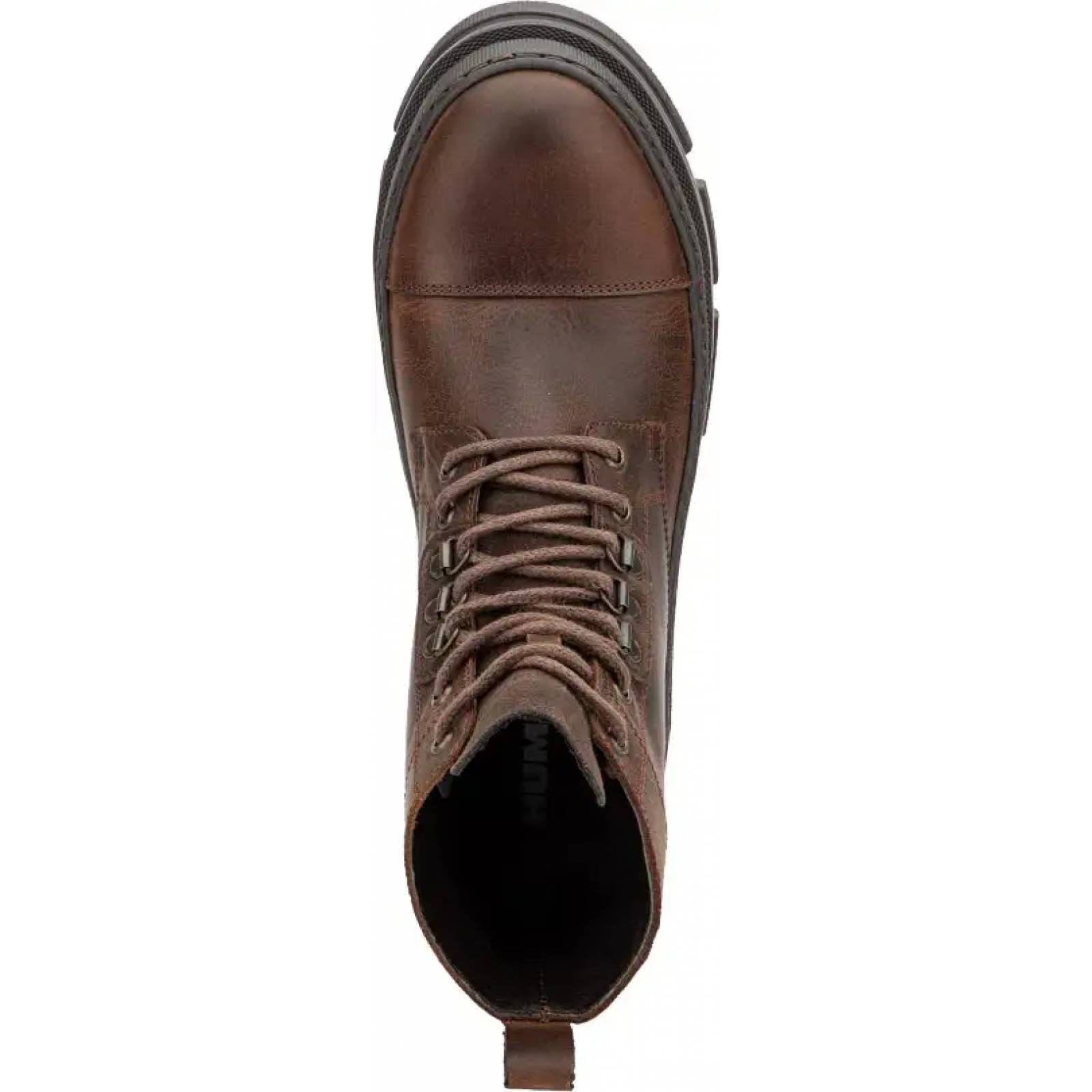 Bota heavy caballero cafe piel Hummer modelo 2918