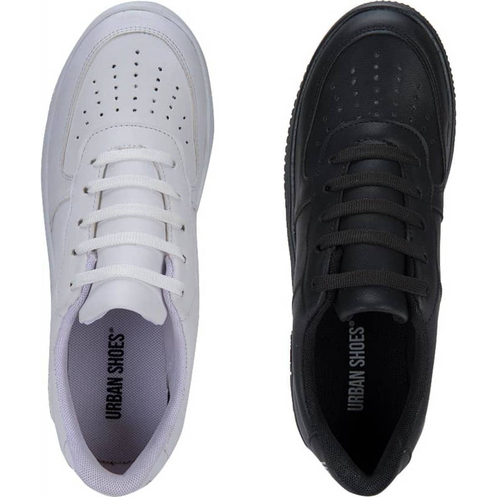 Kit 2 pares choclo tenis casual urbano dama multicolor Urban Shoes modelo D113