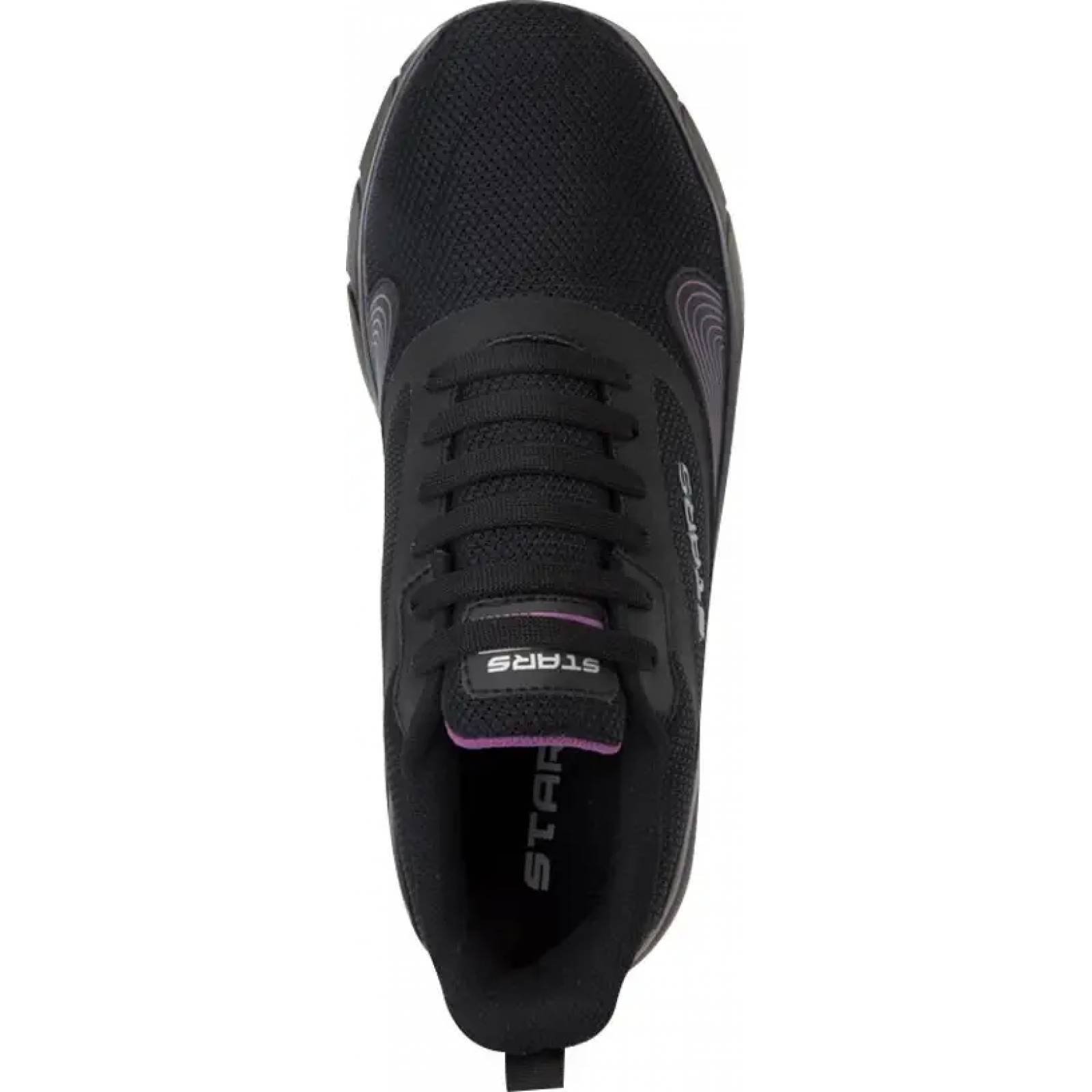 Caminar tenis deportivo dama negro Po Box modelo 9750