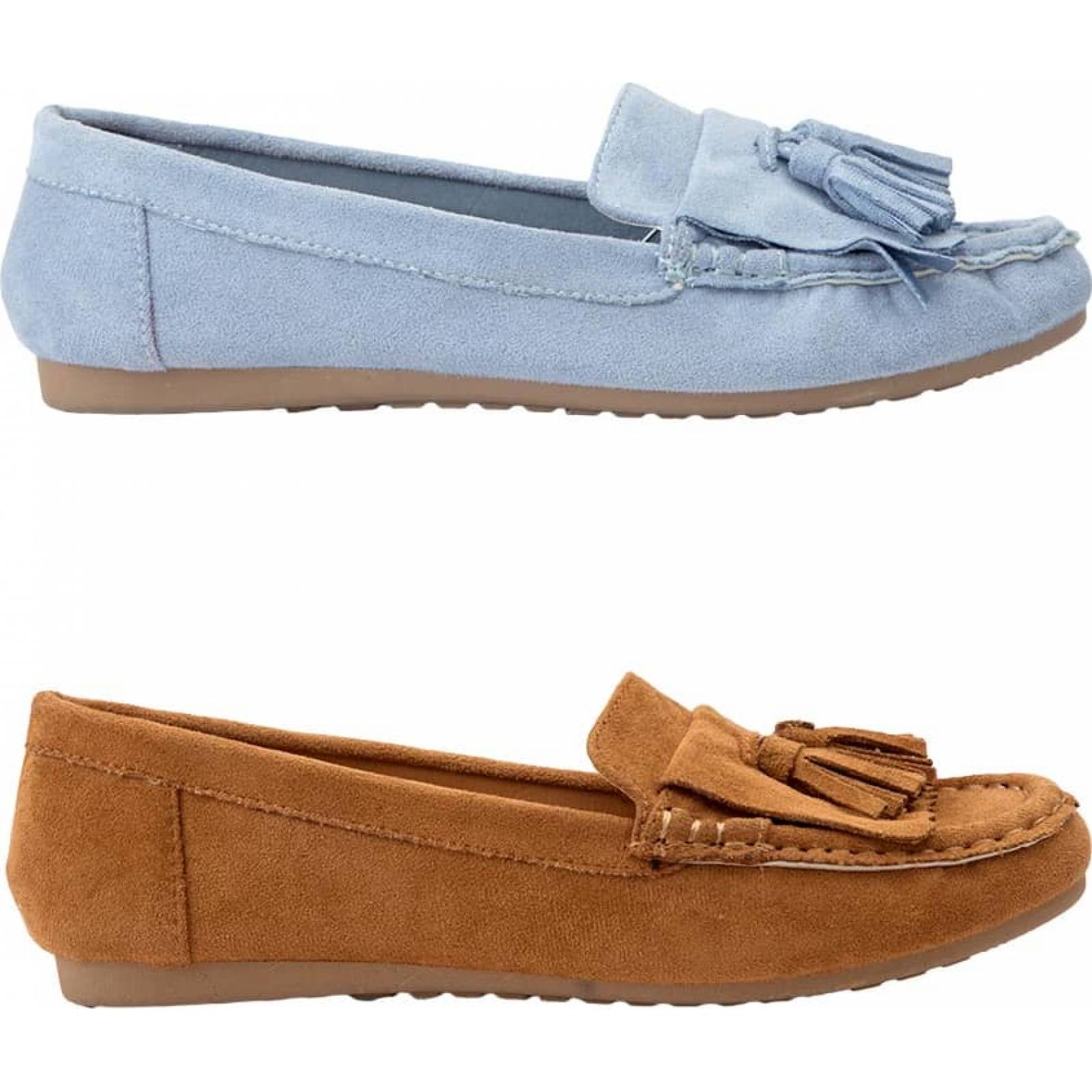 Kit 2 pares mocasines dama multicolor Shosh modelo N224