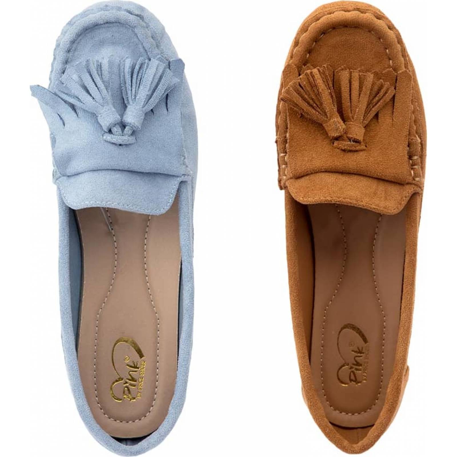 Kit 2 pares mocasines dama multicolor Shosh modelo N224