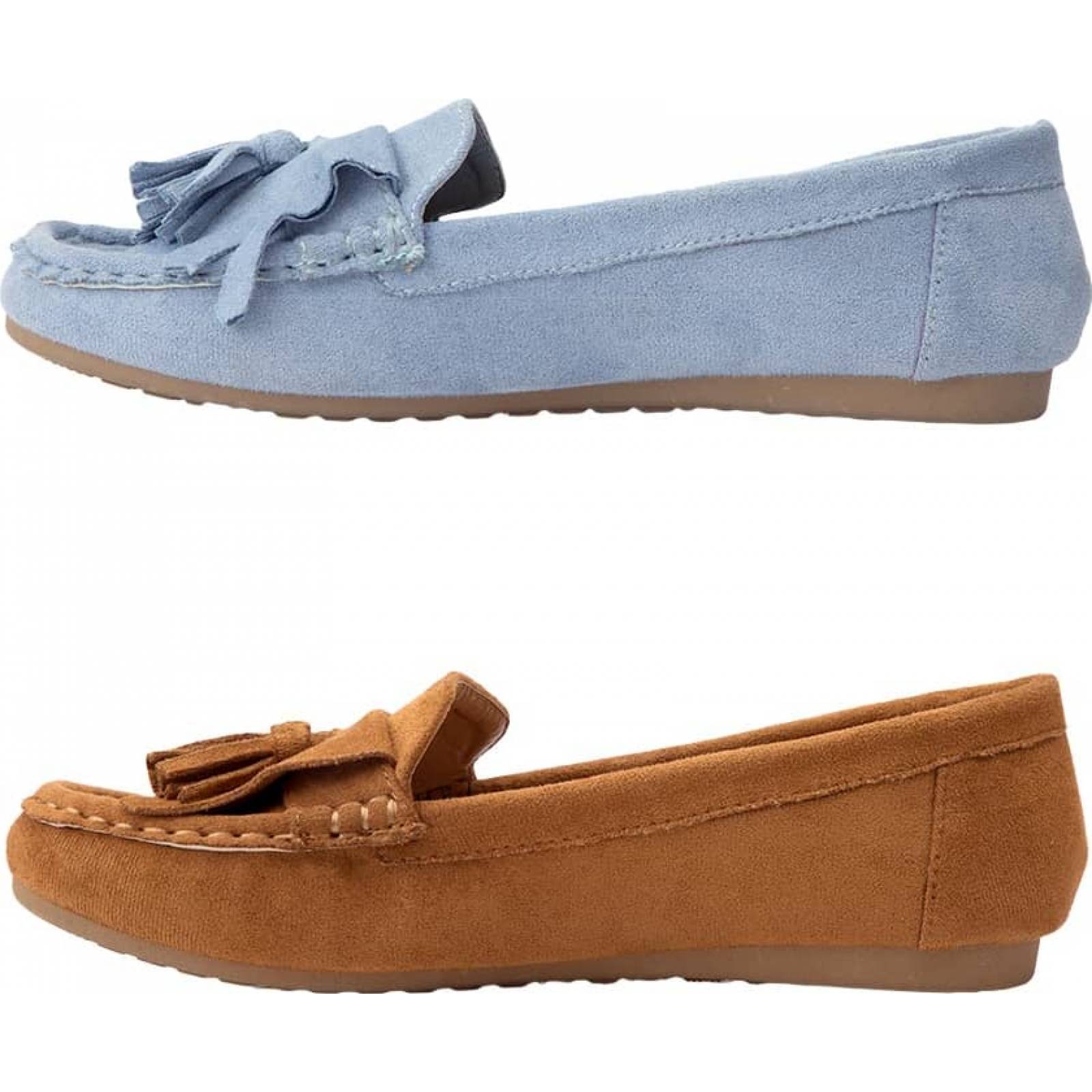 Kit 2 pares mocasines dama multicolor Shosh modelo N224