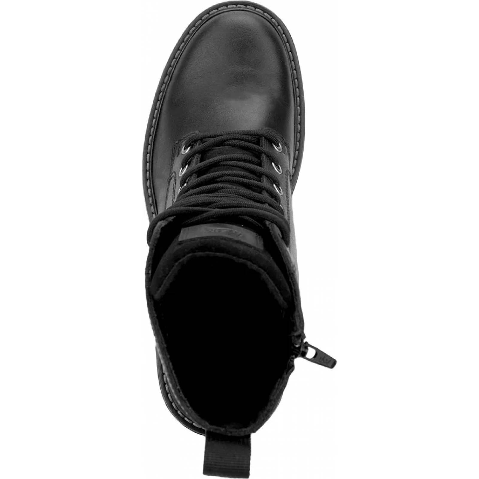 Bota militar dama negro piel Flexi modelo 7820