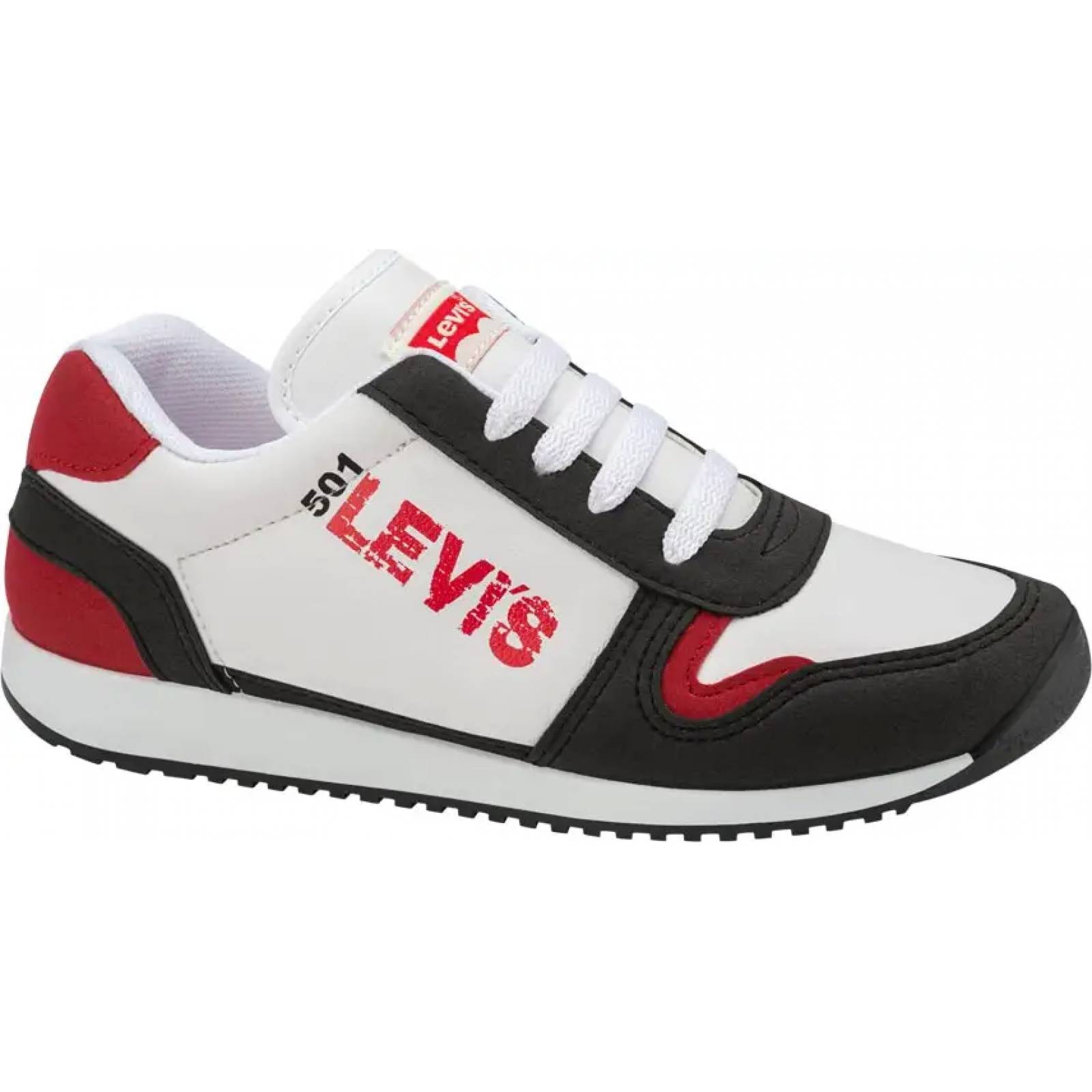Choclo tenis casual urbano dama blanco/negro Levi's modelo 0678