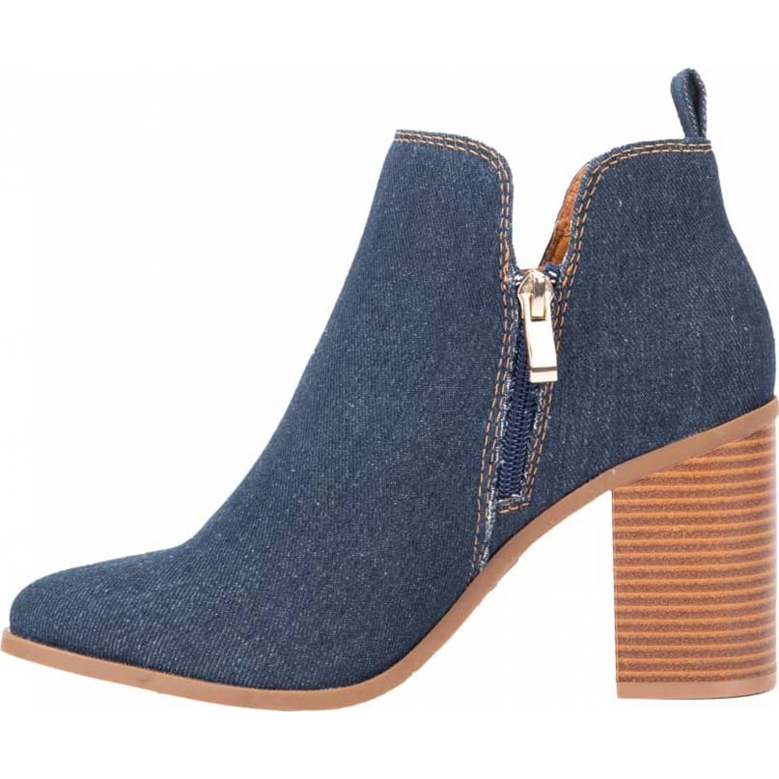 Botines dama azul mezclilla Tierra Bendita modelo 6W01