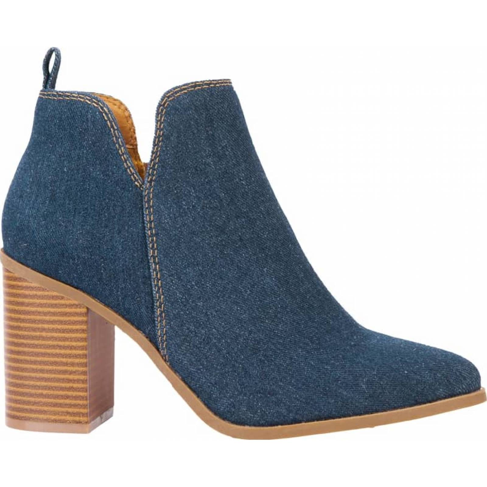 Botines dama azul mezclilla Tierra Bendita modelo 6W01