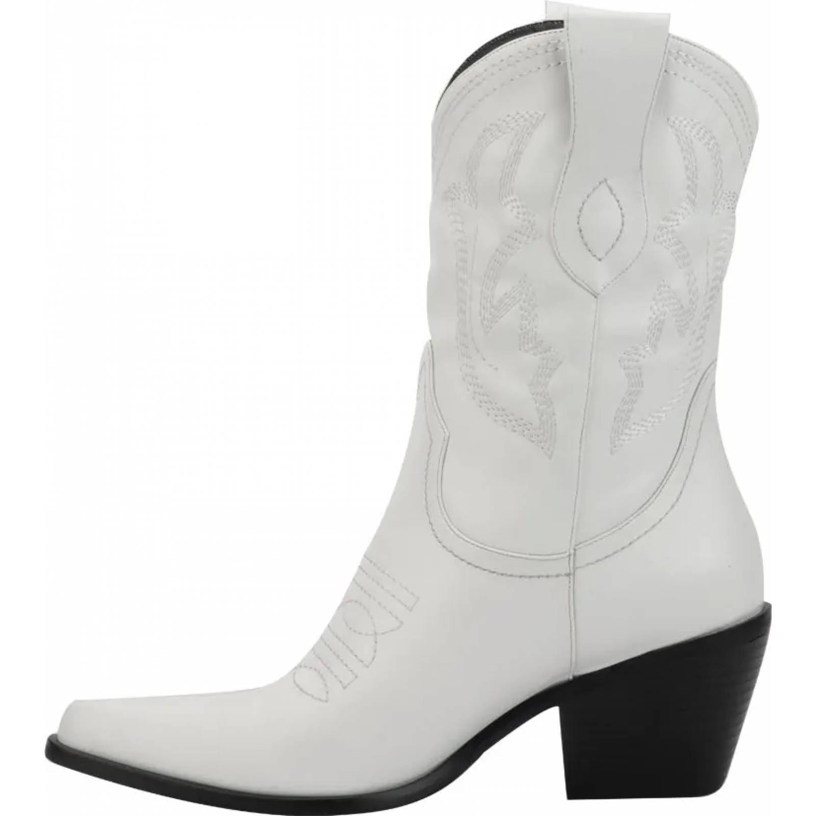 Botas 3/4 vaqueras dama blanco Belinda Peregrin modelo 9691