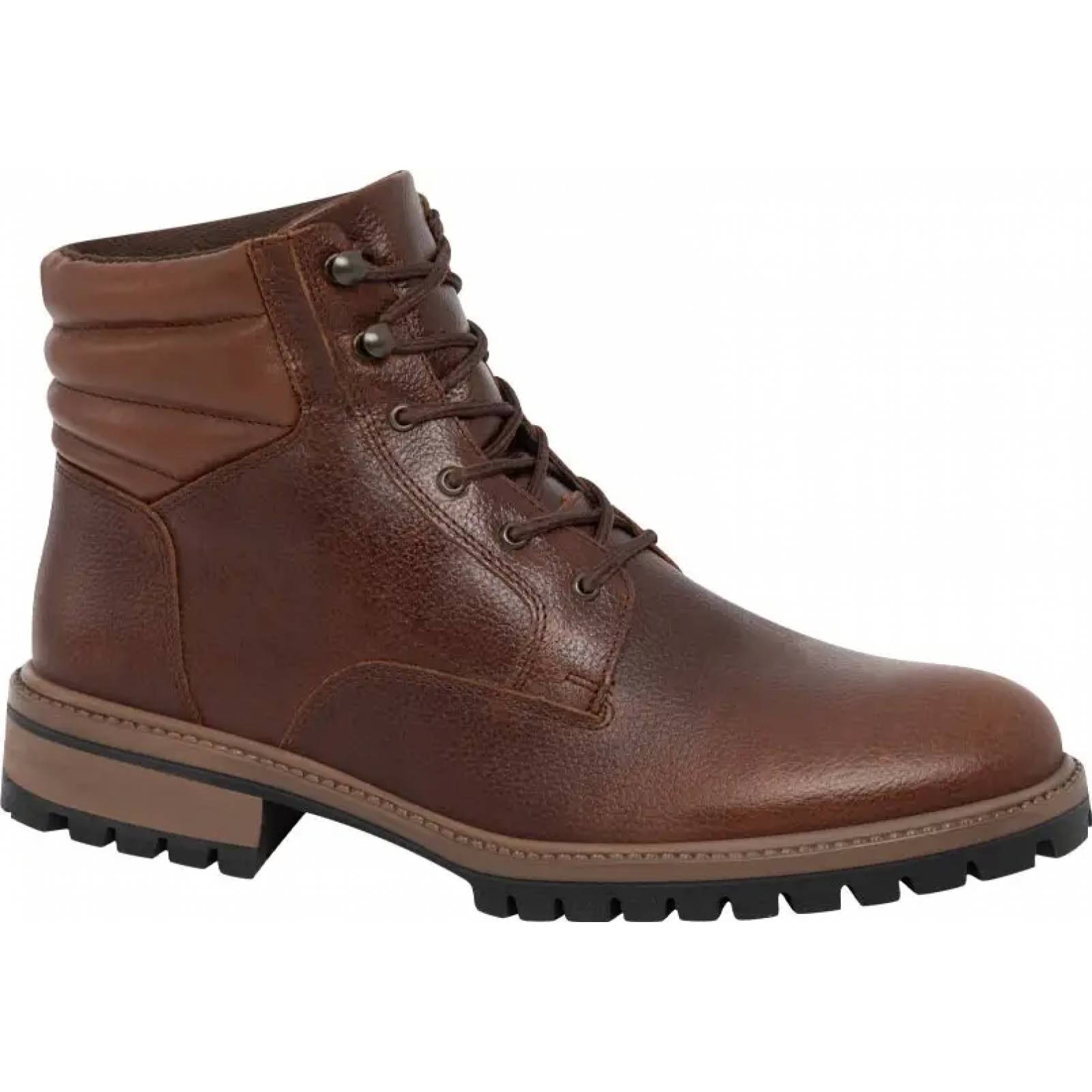 Bota heavy caballero cafe piel Locman modelo 5602