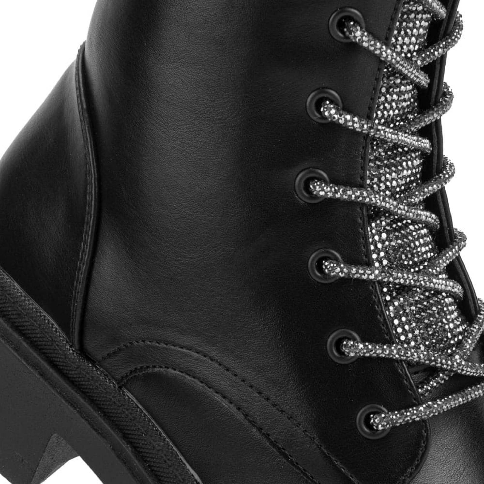 Bota militar dama negro Belinda Peregrin modelo 3881