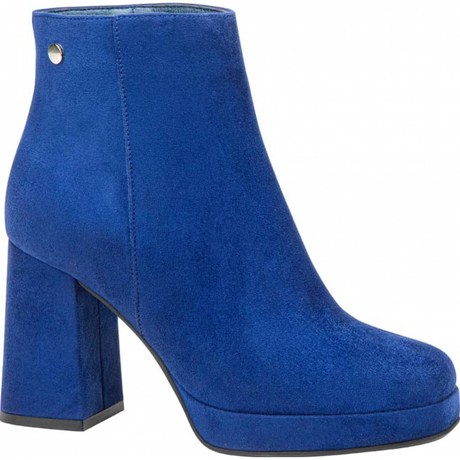 Bota vestir dama azul rey Sao Paulo modelo 2073