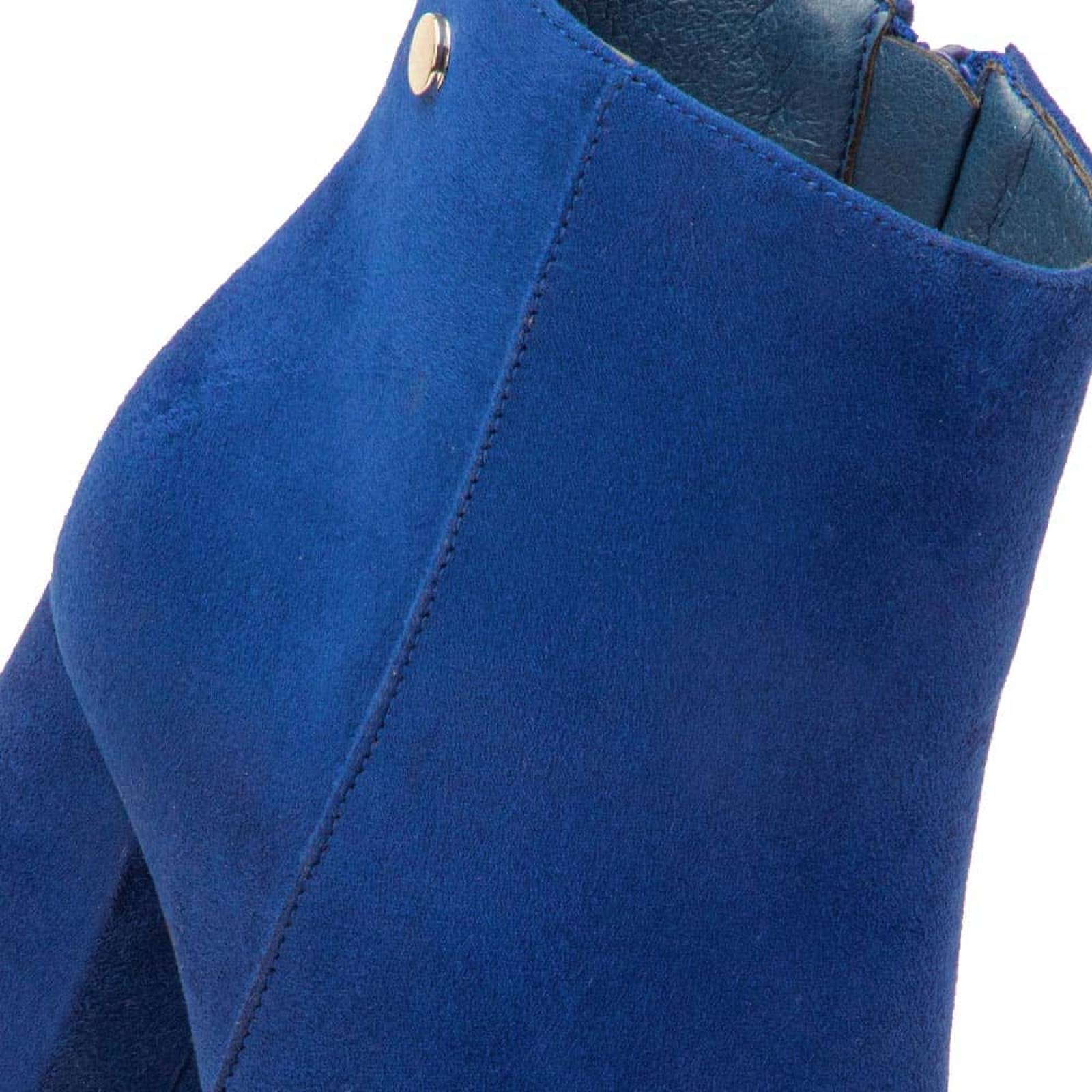 Bota vestir dama azul rey Sao Paulo modelo 2073
