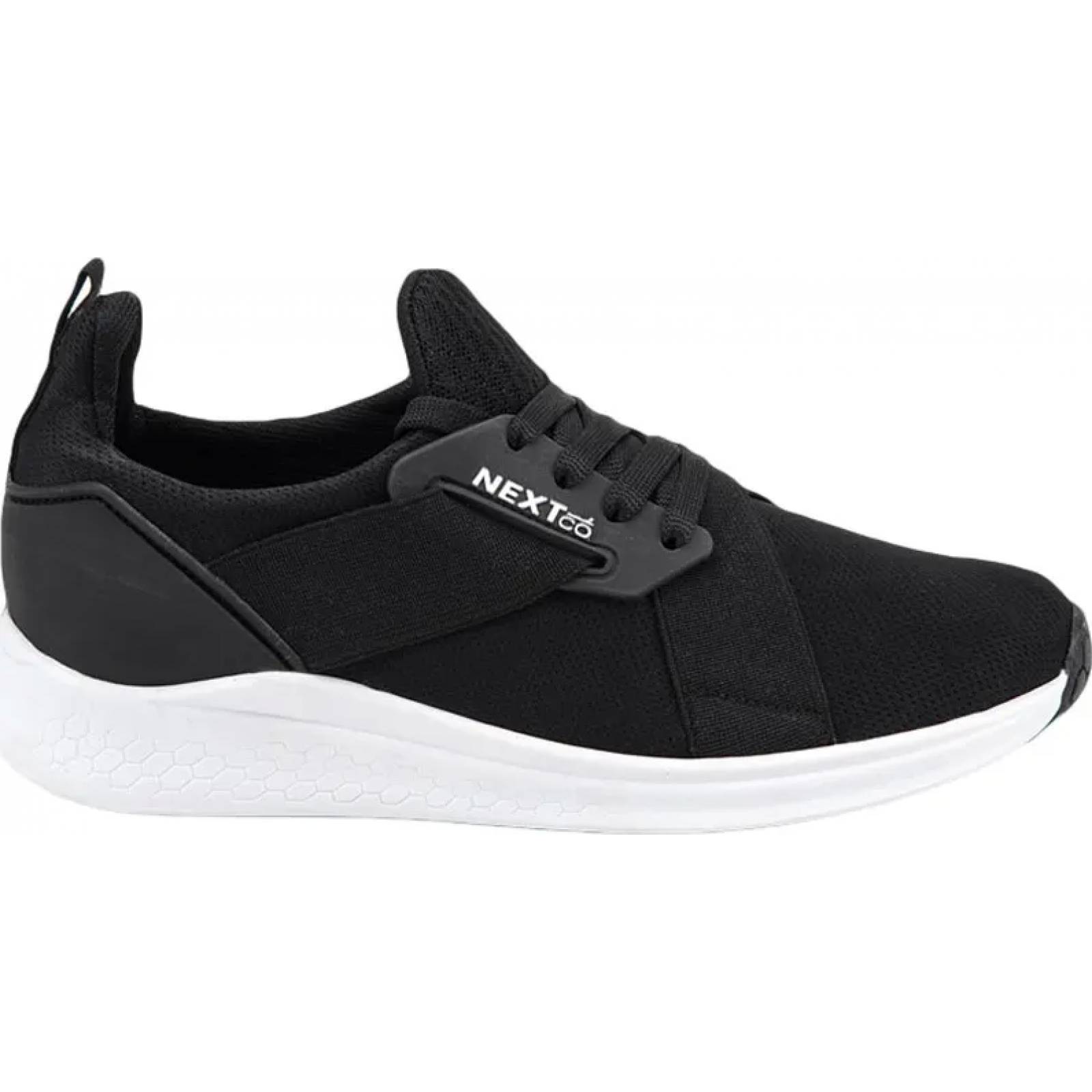 Choclo tenis casual urbano dama negro Next & Co modelo 874