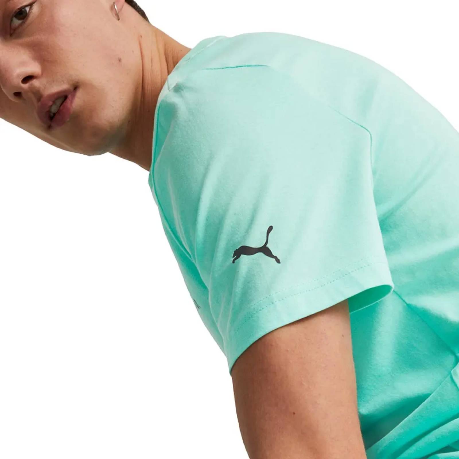 Playera casual caballero azul turquesa Puma modelo 4708