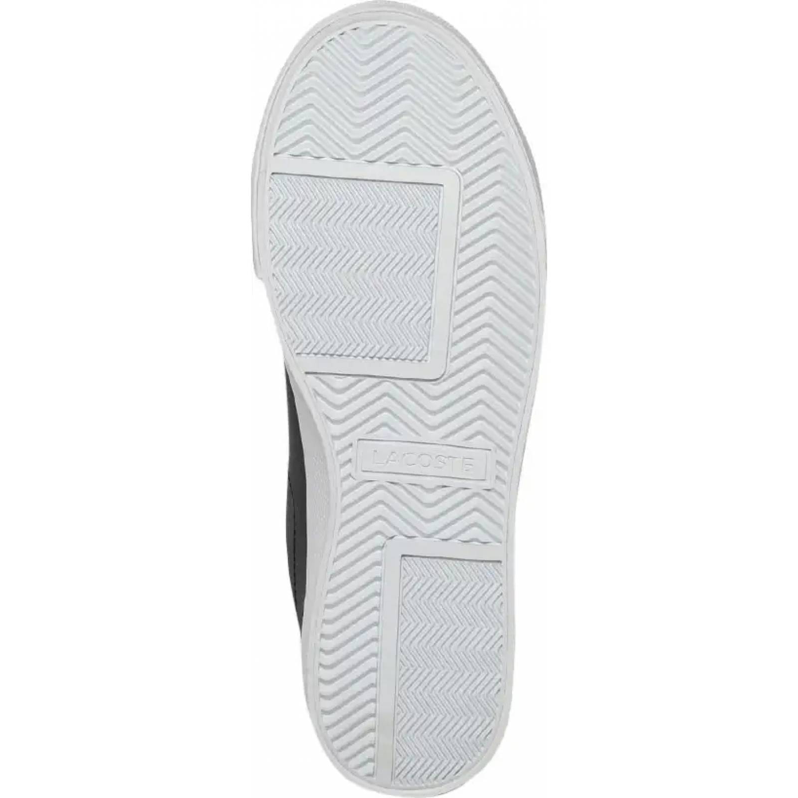 Choclo tenis casual urbano dama negro piel Lacoste modelo 3312