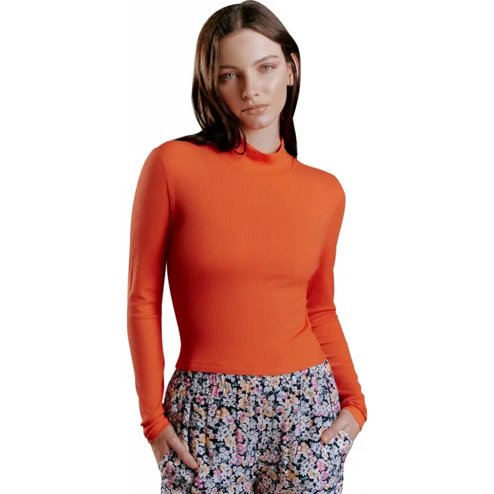 Blusa casual dama naranja Holly Land modelo YN01