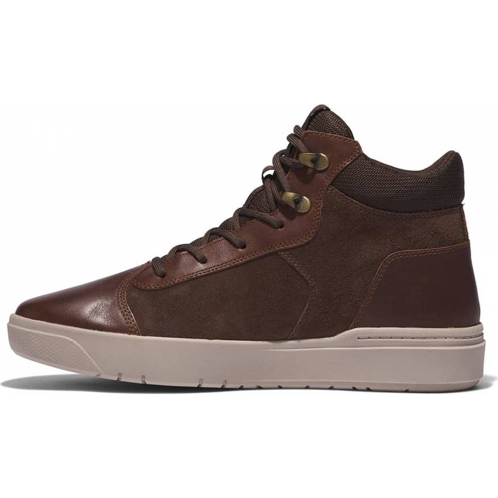 Bota tenis casual urbano caballero cafe piel Timberland modelo N201