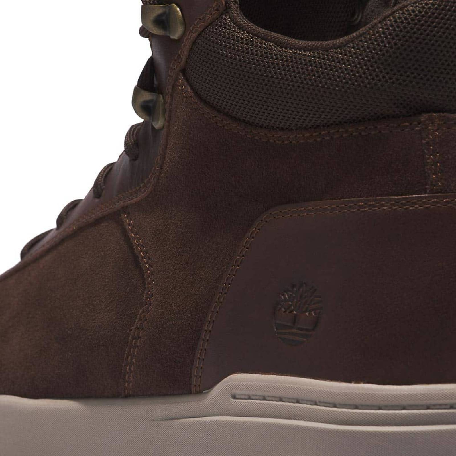 Bota tenis casual urbano caballero cafe piel Timberland modelo N201