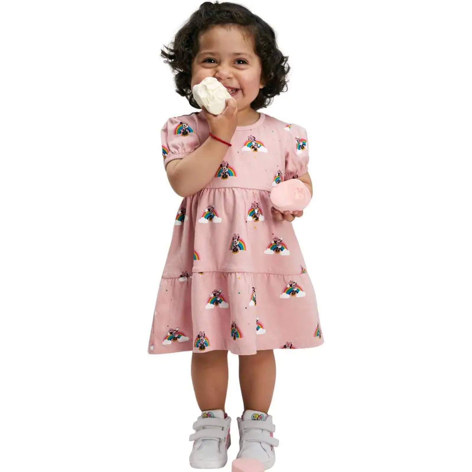 Vestido casual beba rosa Minnie Mouse modelo BG04