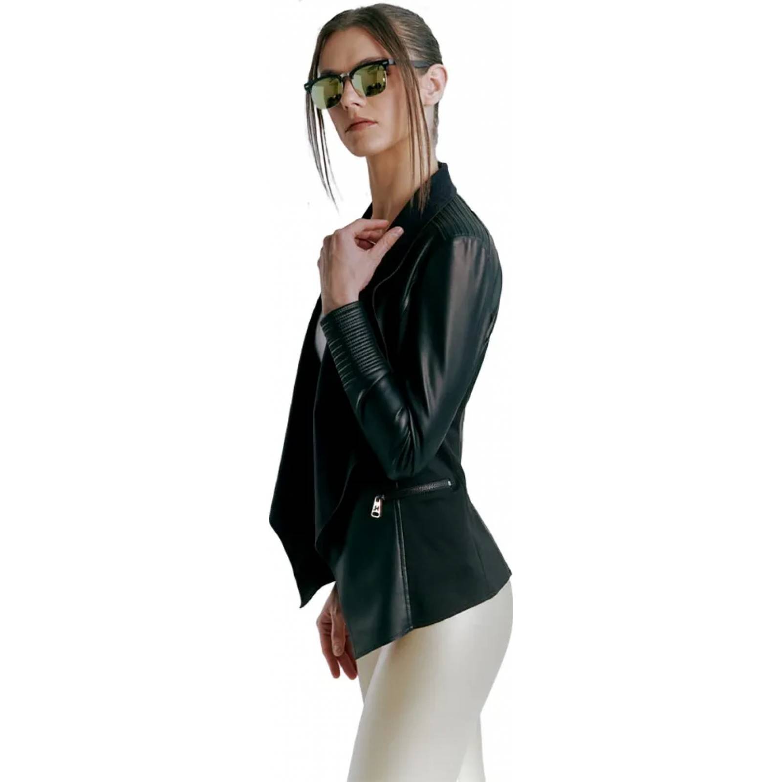 Ensamble abrigadora dama negro Holly Land modelo FELI