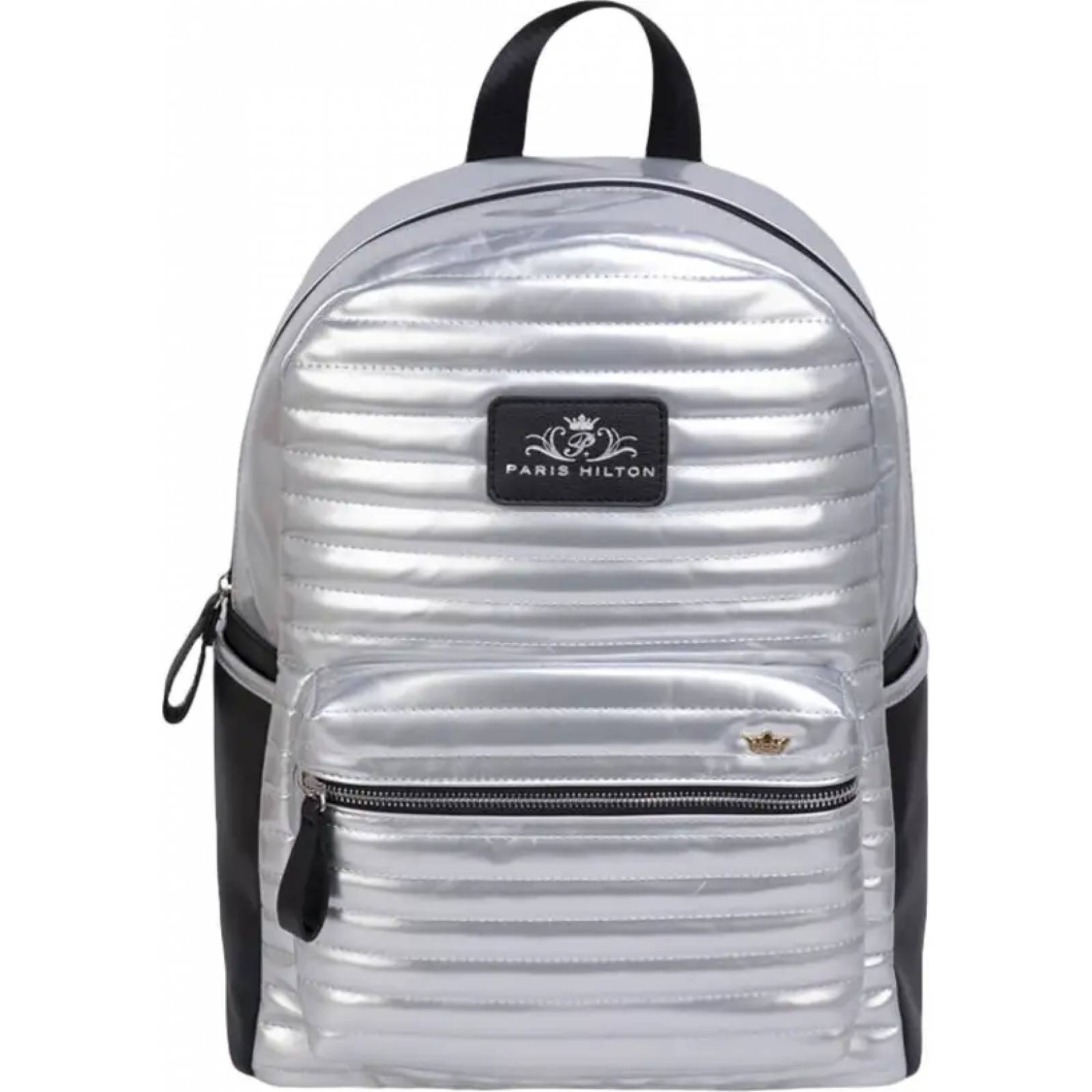 Backpack mochila/morral/maleta dama plata Paris Hilton modelo H907