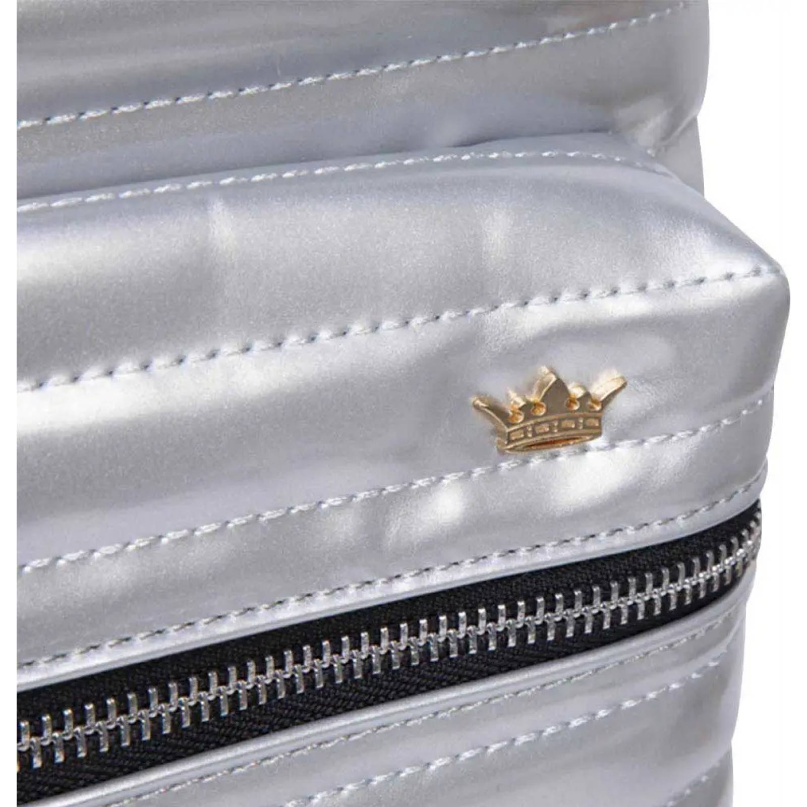 Backpack mochila/morral/maleta dama plata Paris Hilton modelo H907