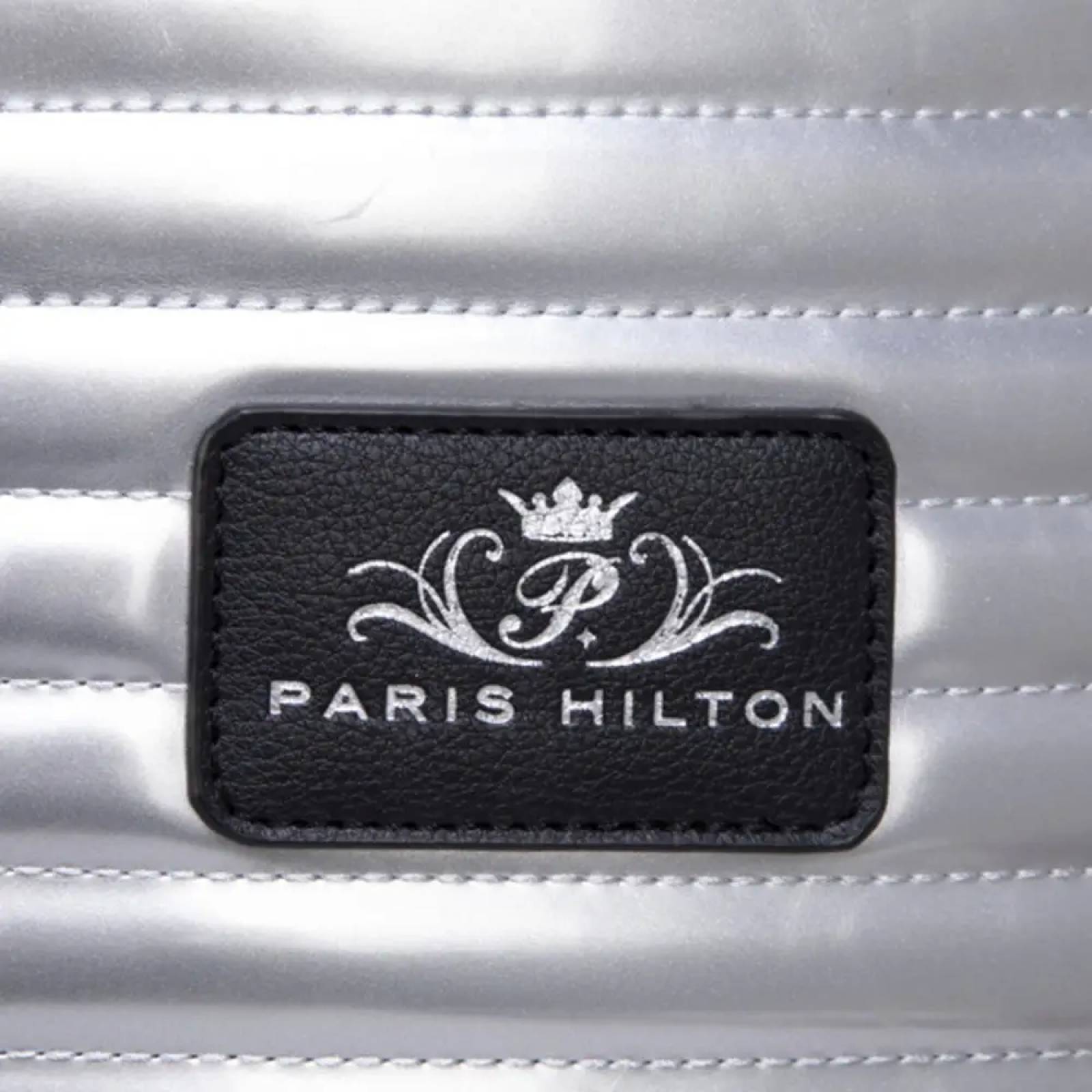 Backpack mochila/morral/maleta dama plata Paris Hilton modelo H907