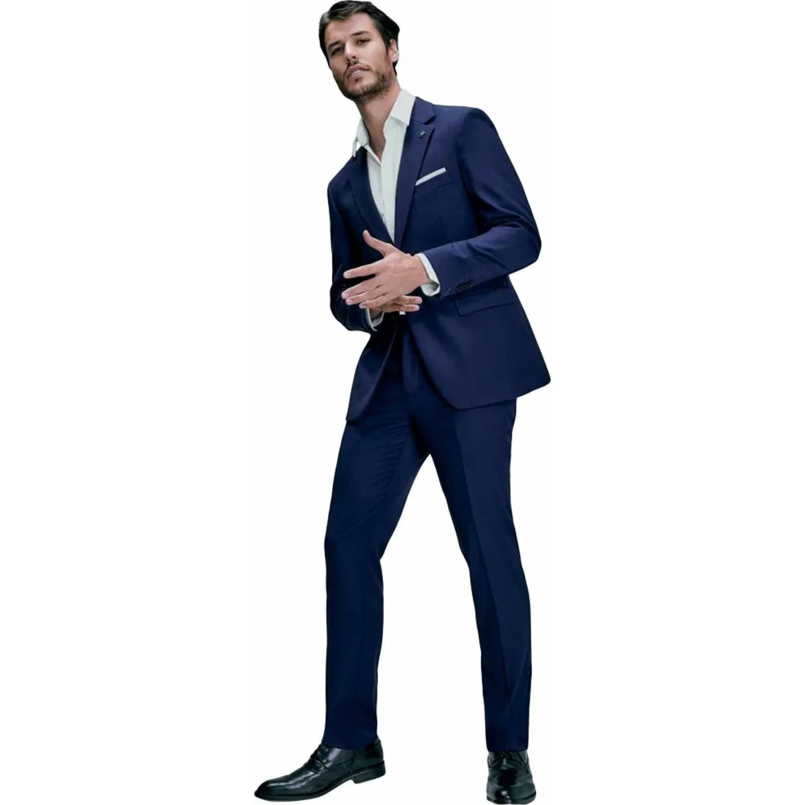 Conjunto/traje de vestir (formal) caballero azul Hpc Polo modelo 8001