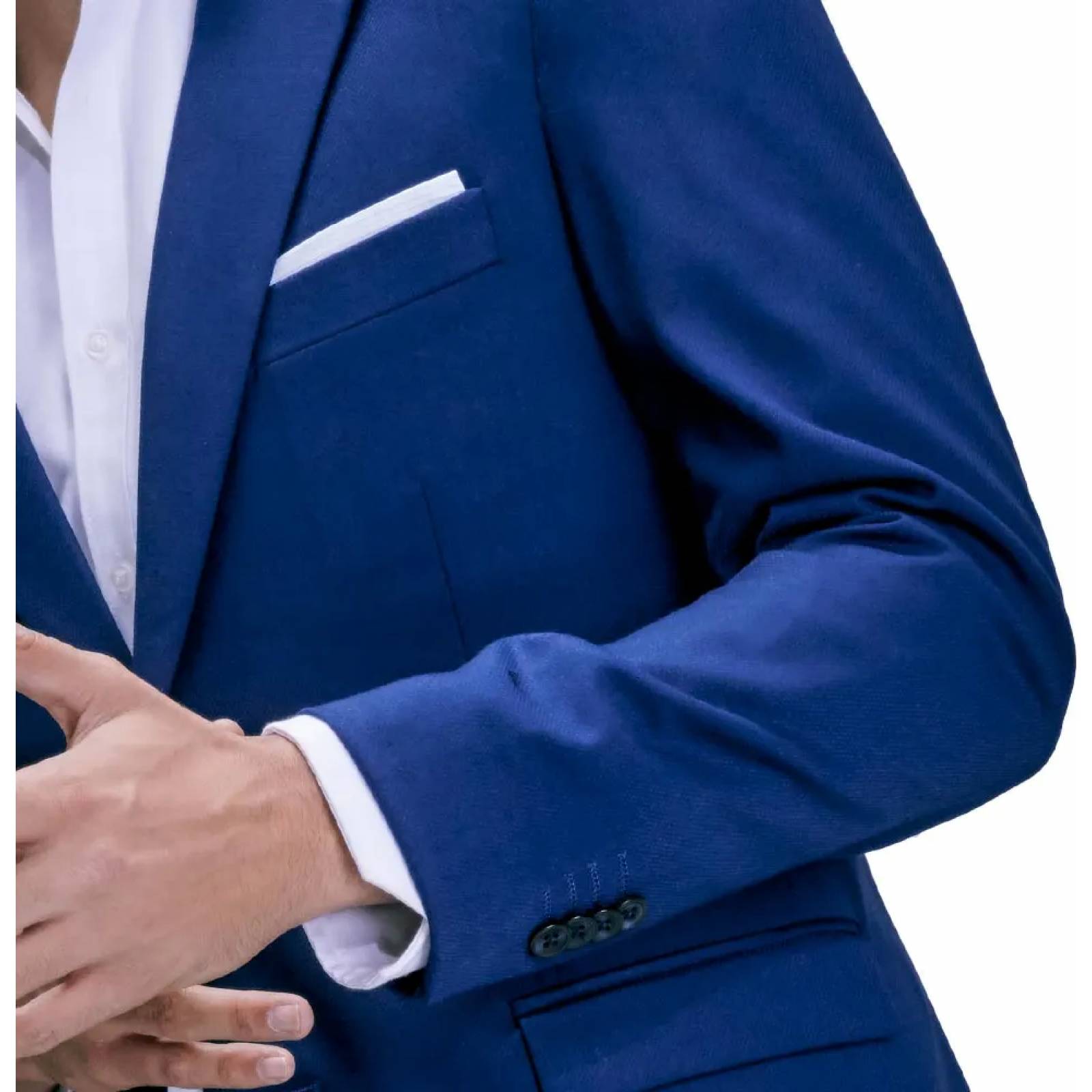 Conjunto/traje de vestir (formal) caballero azul Hpc Polo modelo 8001