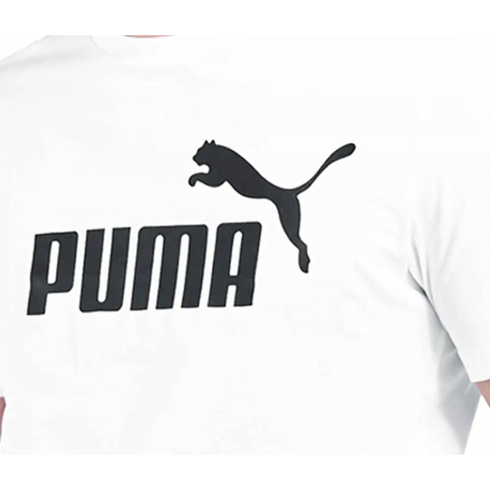 Playera casual caballero blanco/negro Puma modelo 6602