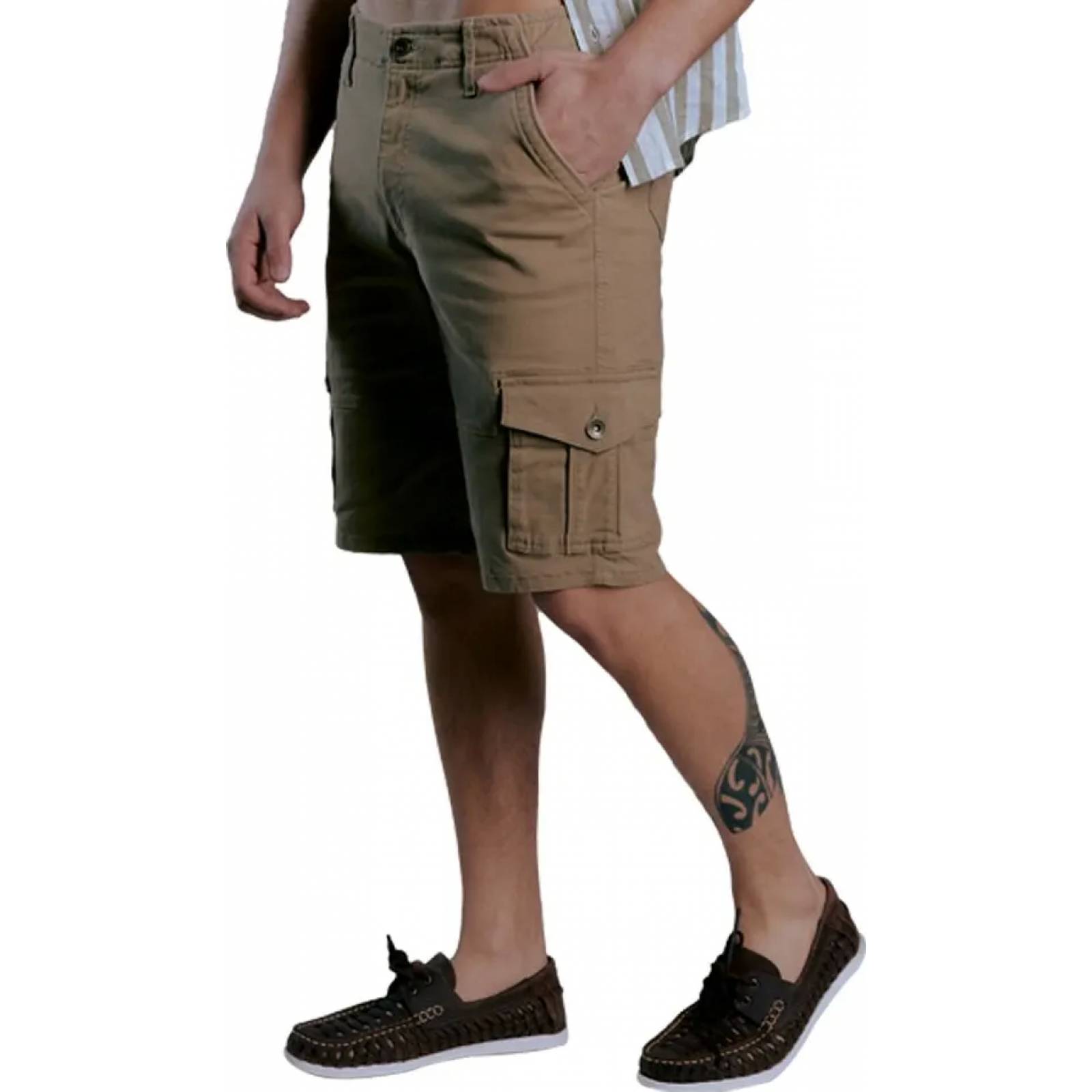 Bermuda/short casual caballero camel Goodyear modelo 4511