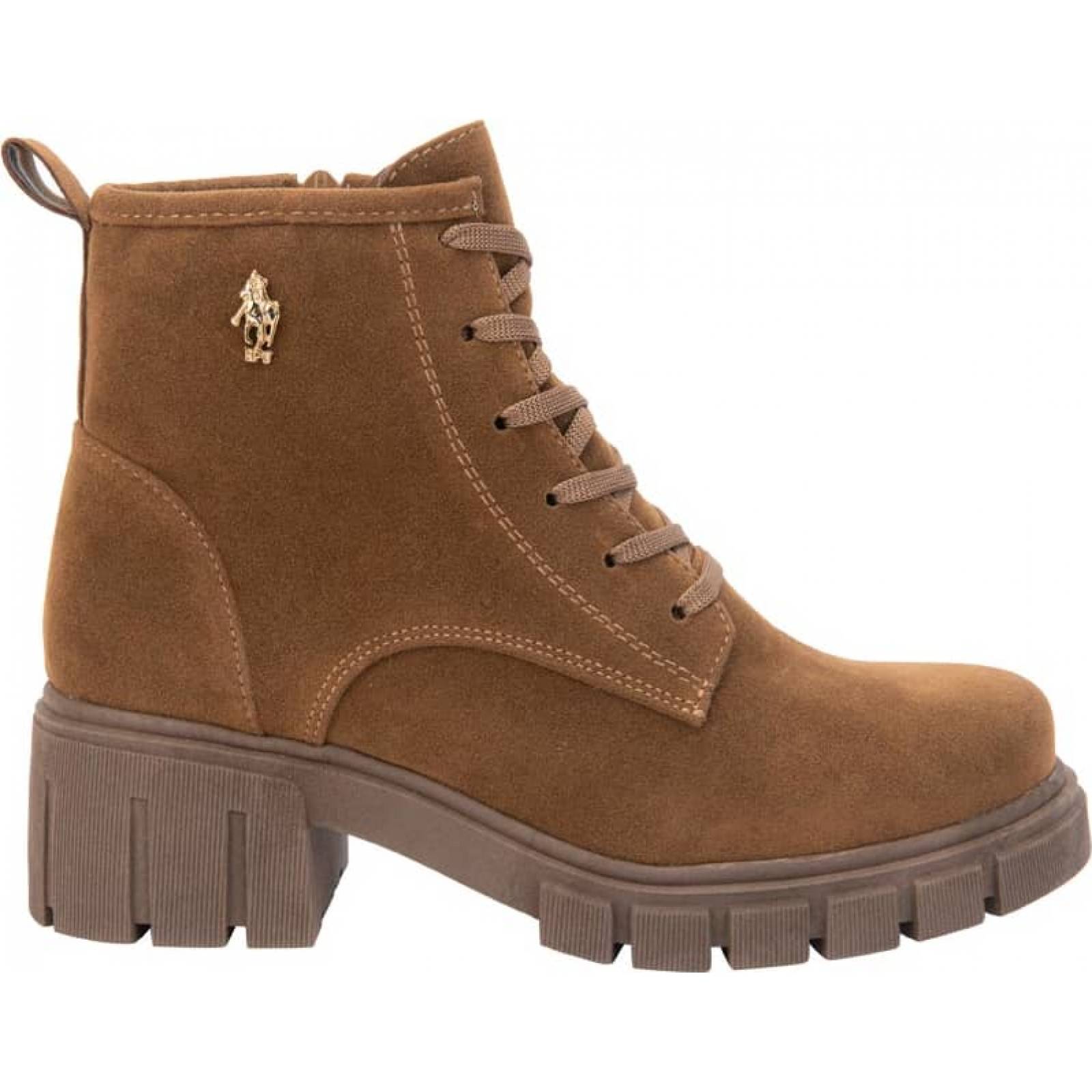 Bota militar dama camel Hpc Polo modelo 1302