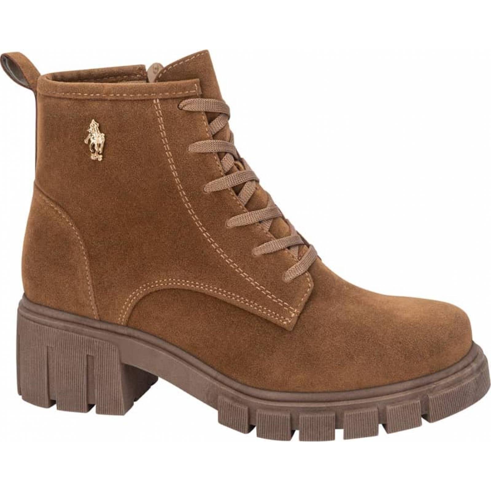 Bota militar dama camel Hpc Polo modelo 1302