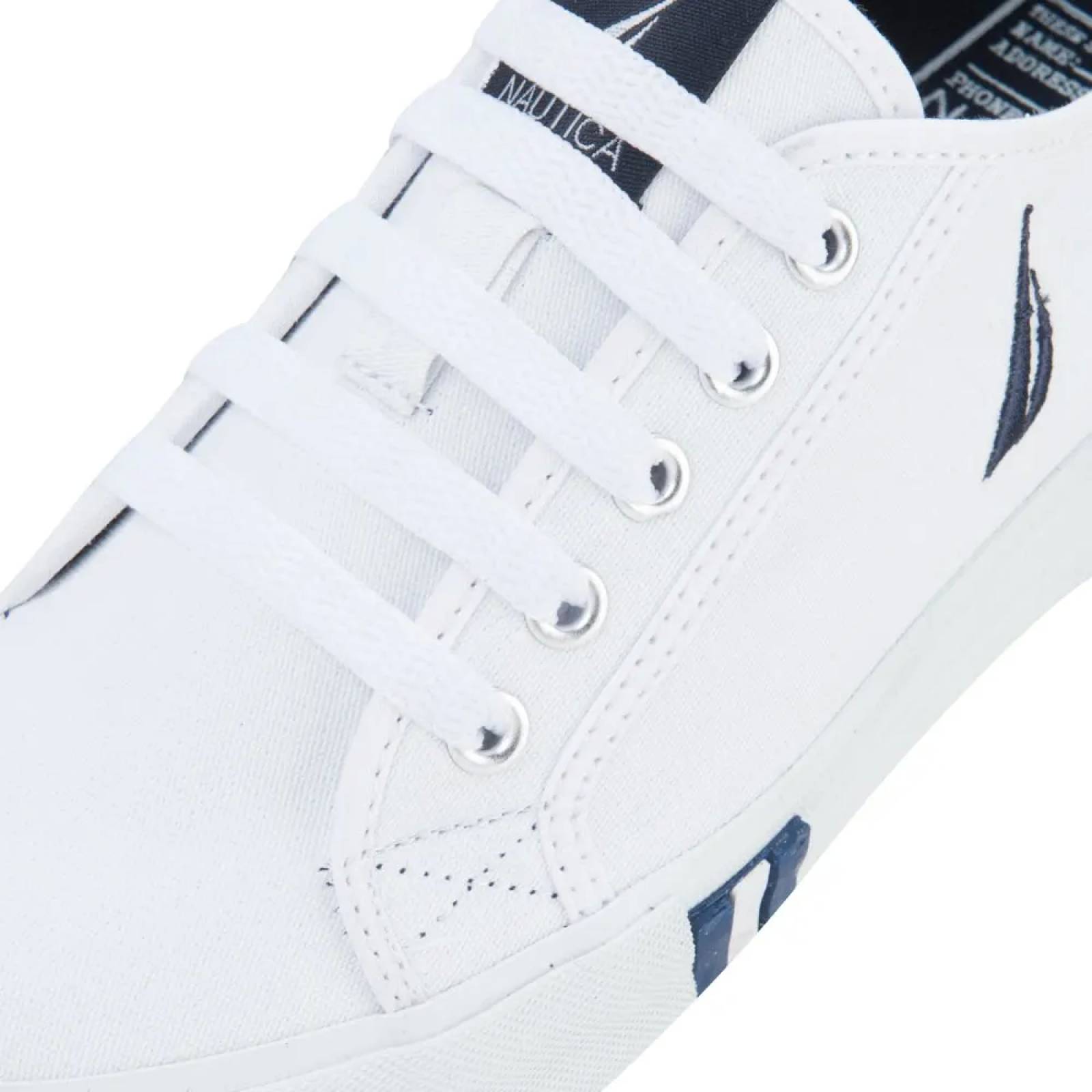 Choclo tenis casual urbano dama blanco Nautica modelo RENA
