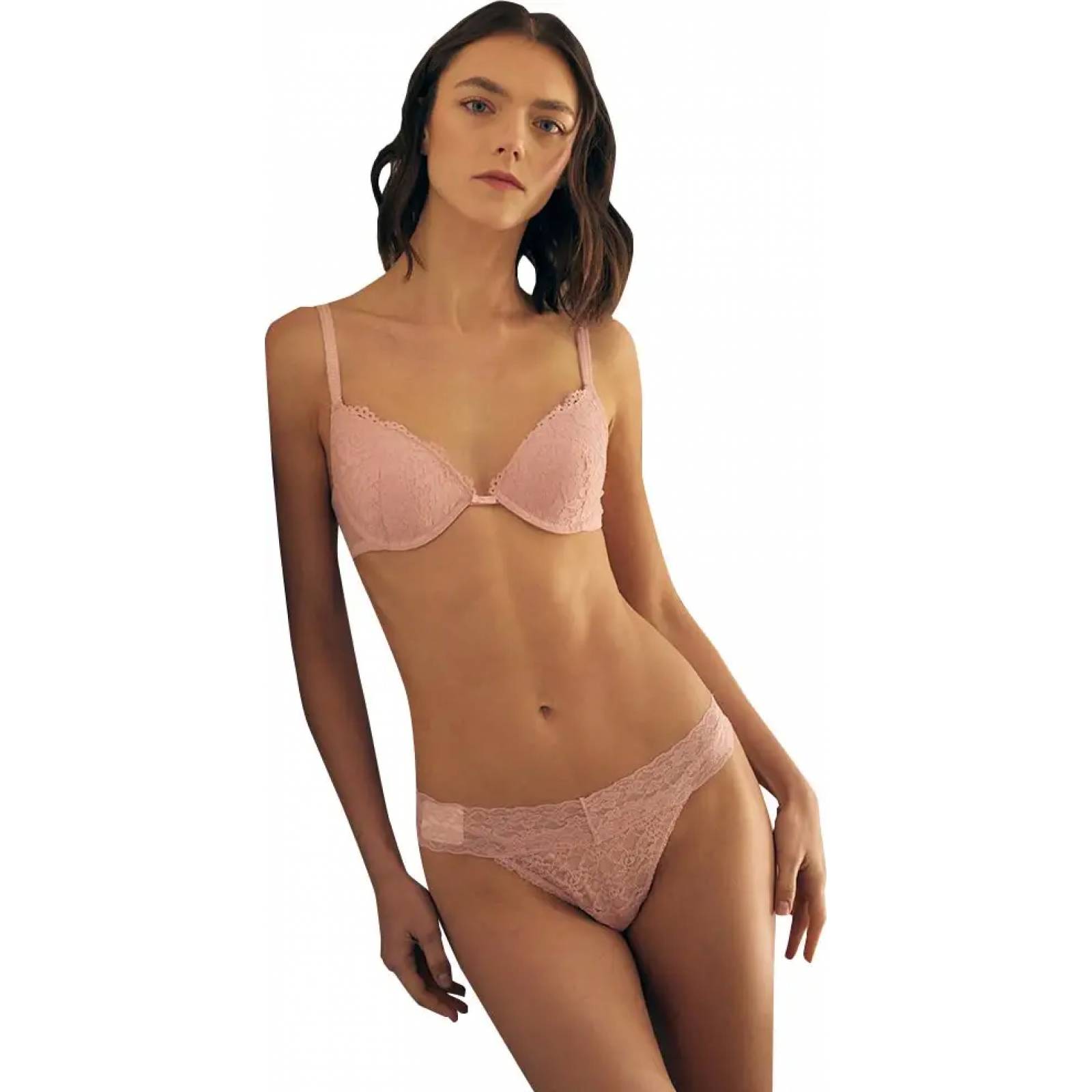Pantaleta/boxer/bikini interior dama gris Love To Lounge modelo LY18