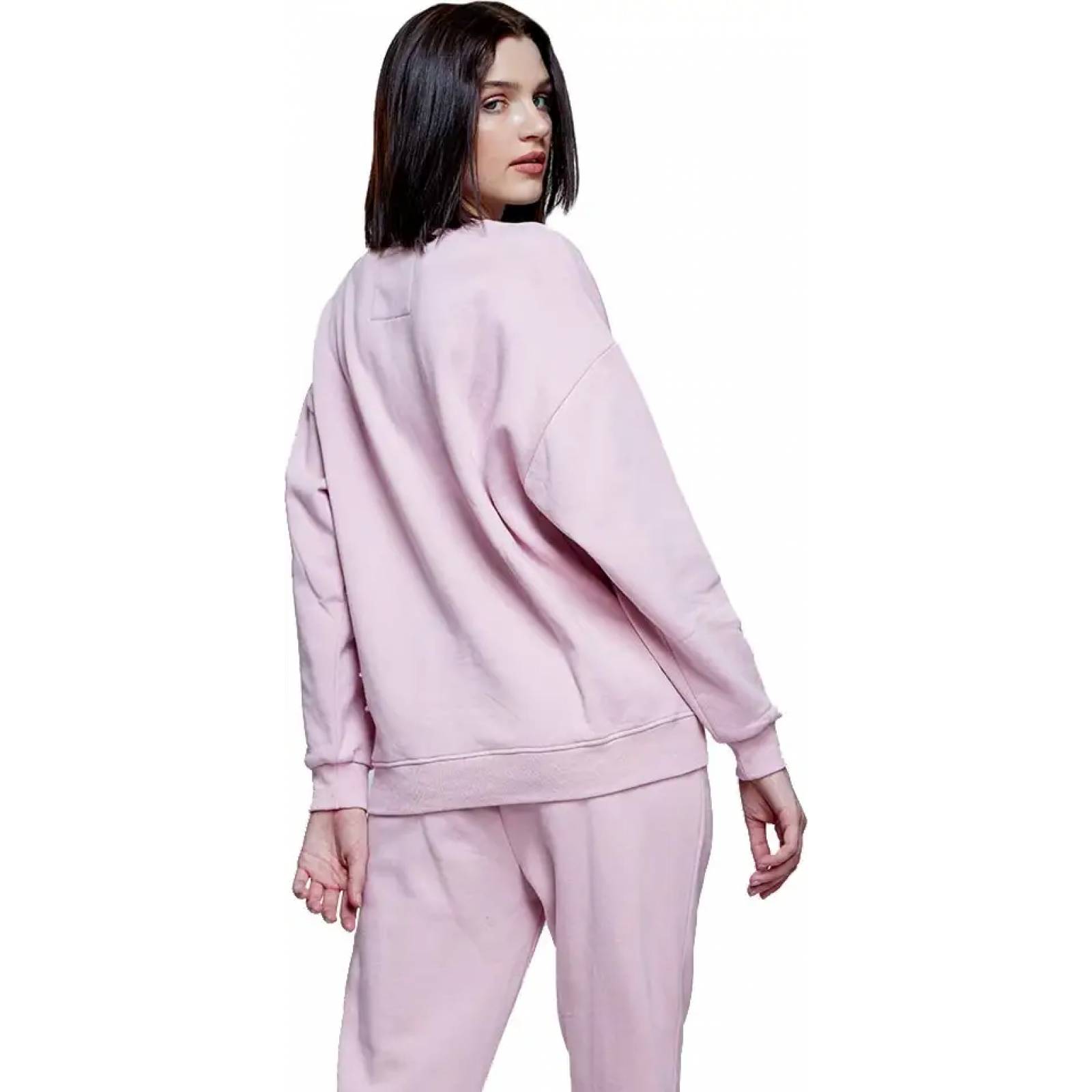 Sudadera casual dama palo de rosa Minnie Mouse modelo DUSS