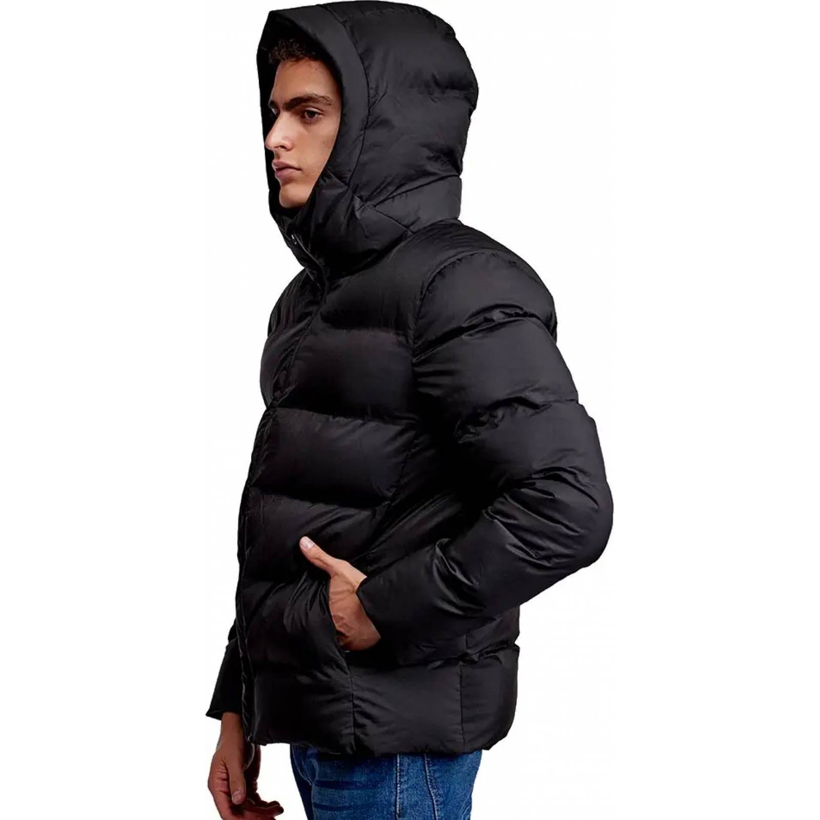 Chamarra abrigadora caballero negro D.e.e.p Selection modelo 1710