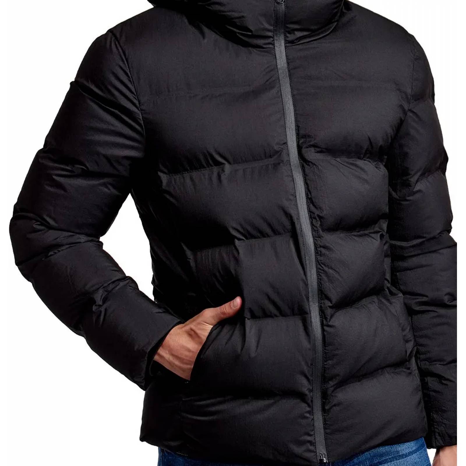 Chamarra abrigadora caballero negro D.e.e.p Selection modelo 1710