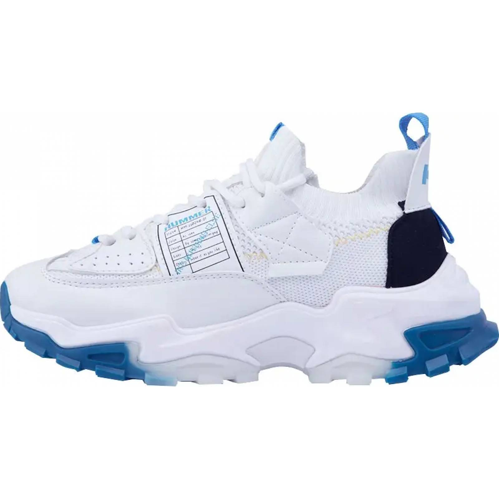 Choclo tenis casual urbano dama blanco Hummer modelo 4801