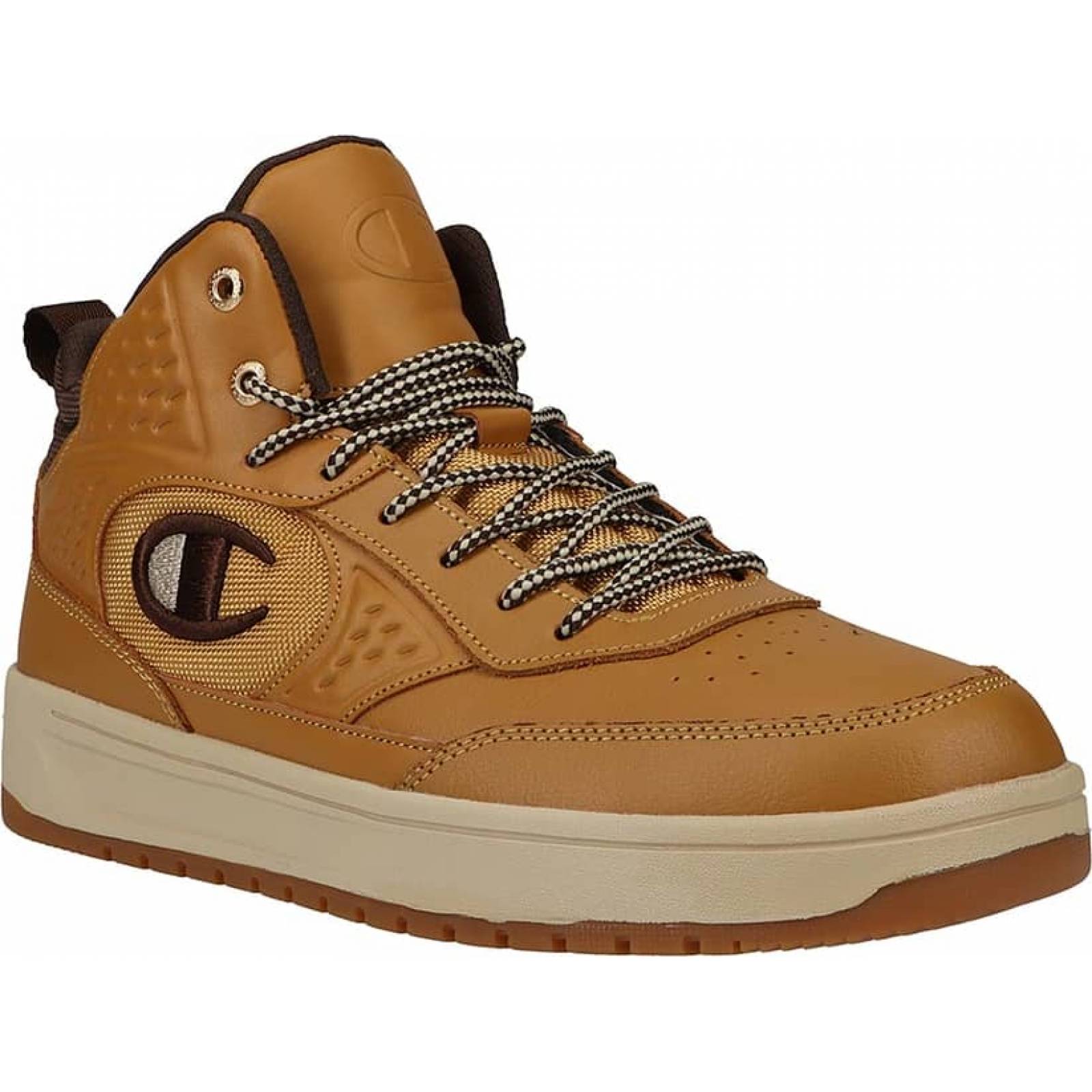 Bota tenis casual urbano caballero cafe piel Champion modelo 329M